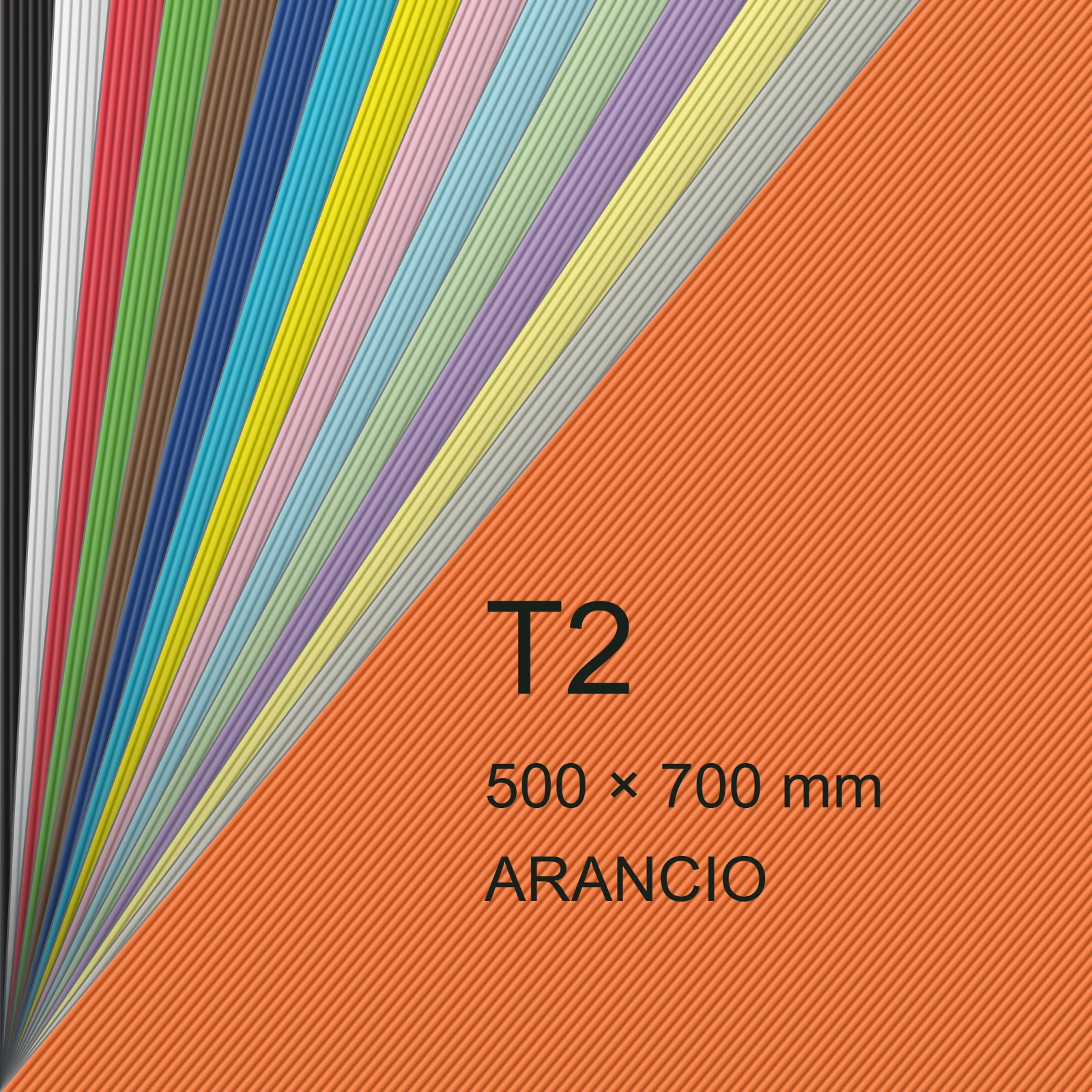 Cartoncino Favini, Sigillo Ondulato, 275 g/m², T2, ARANCIO FAVA35E041 - immagine aggiuntiva