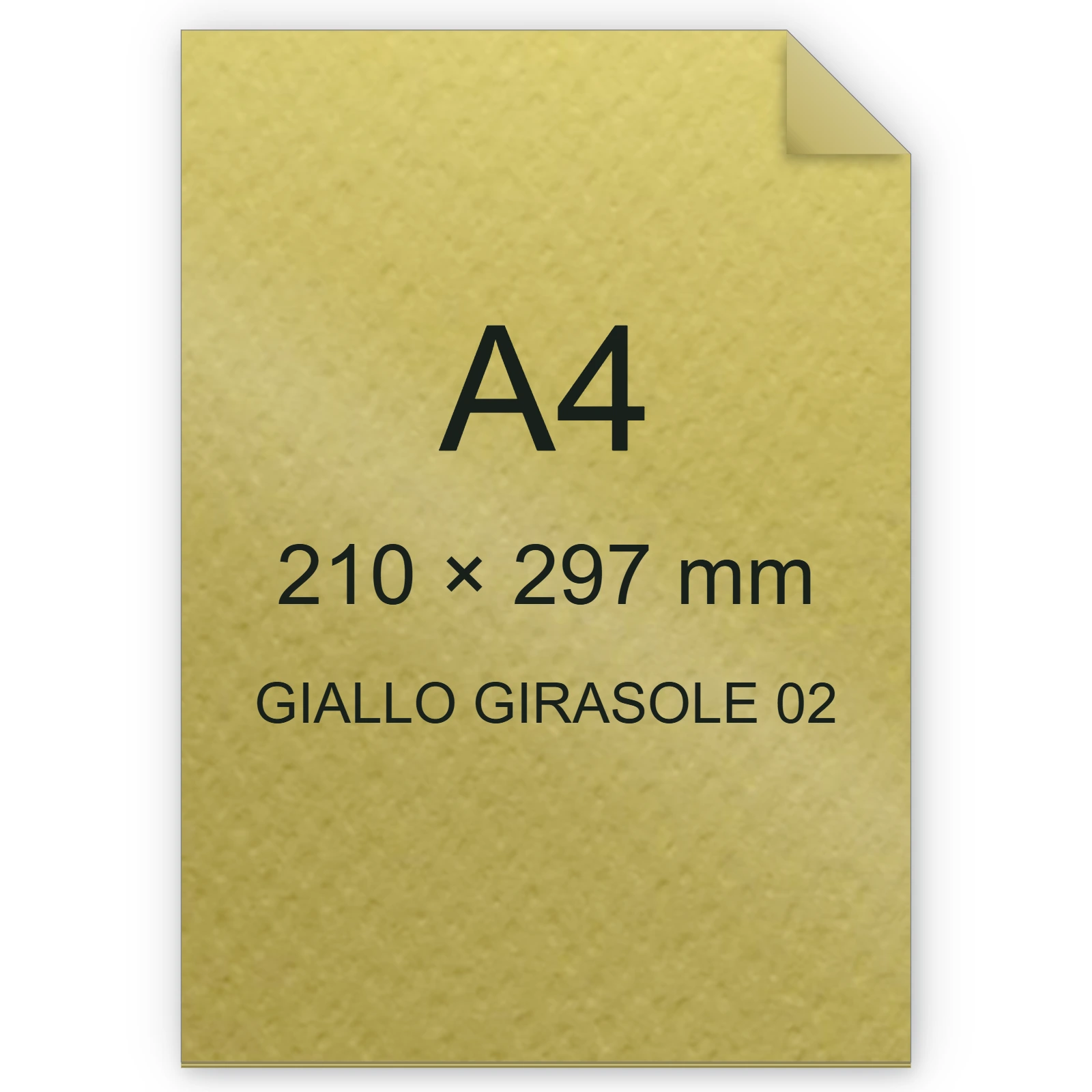 Cartoncino Favini, Prisma Plastificato, 250 g/m², A4, GIALLO GIRASOLE 02 bra1322