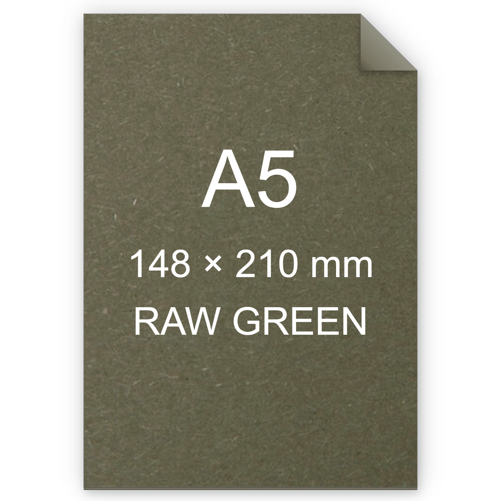 Cartoncino Favini, Shiro Echo Raw, 250 g/m², A5, RAW GREEN bra6664a5