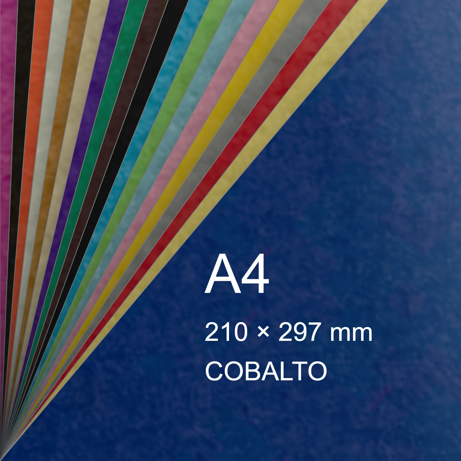 Cartoncino Favini, Prisma Plastificato, 250 g/m², A4, COBALTO bra1318 - immagine aggiuntiva