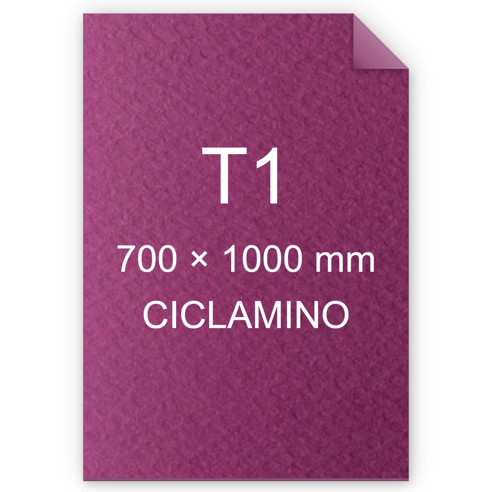 Cartoncino Favini, Prisma Color Monoruvido, 220 g/m², T1, CICLAMINO 32 FAVA33V201