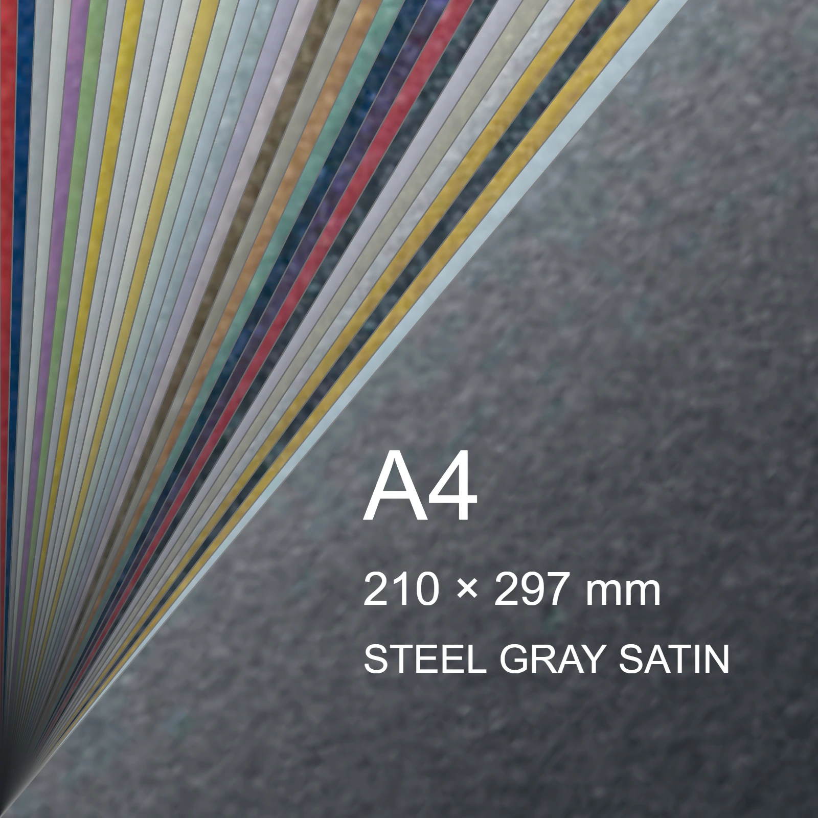 Cartoncino Favini, Majestic Satin, 290 g/m², A4, STEEL GRAY SATIN BRA1003 - immagine aggiuntiva