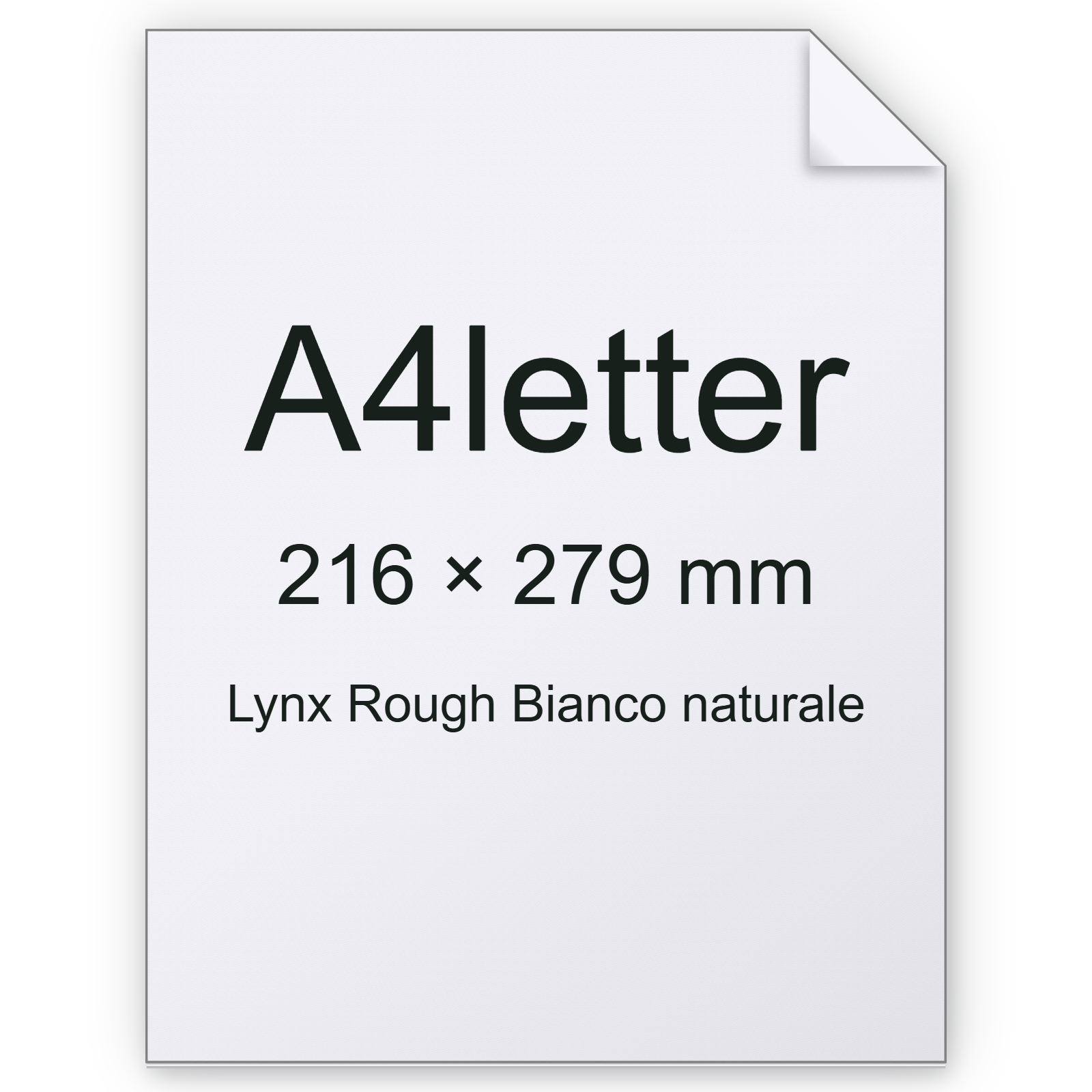 Cartoncino Lynx Rough, Munken, BiancoNATURALE, 120gr, a4letter bra2578a4letter