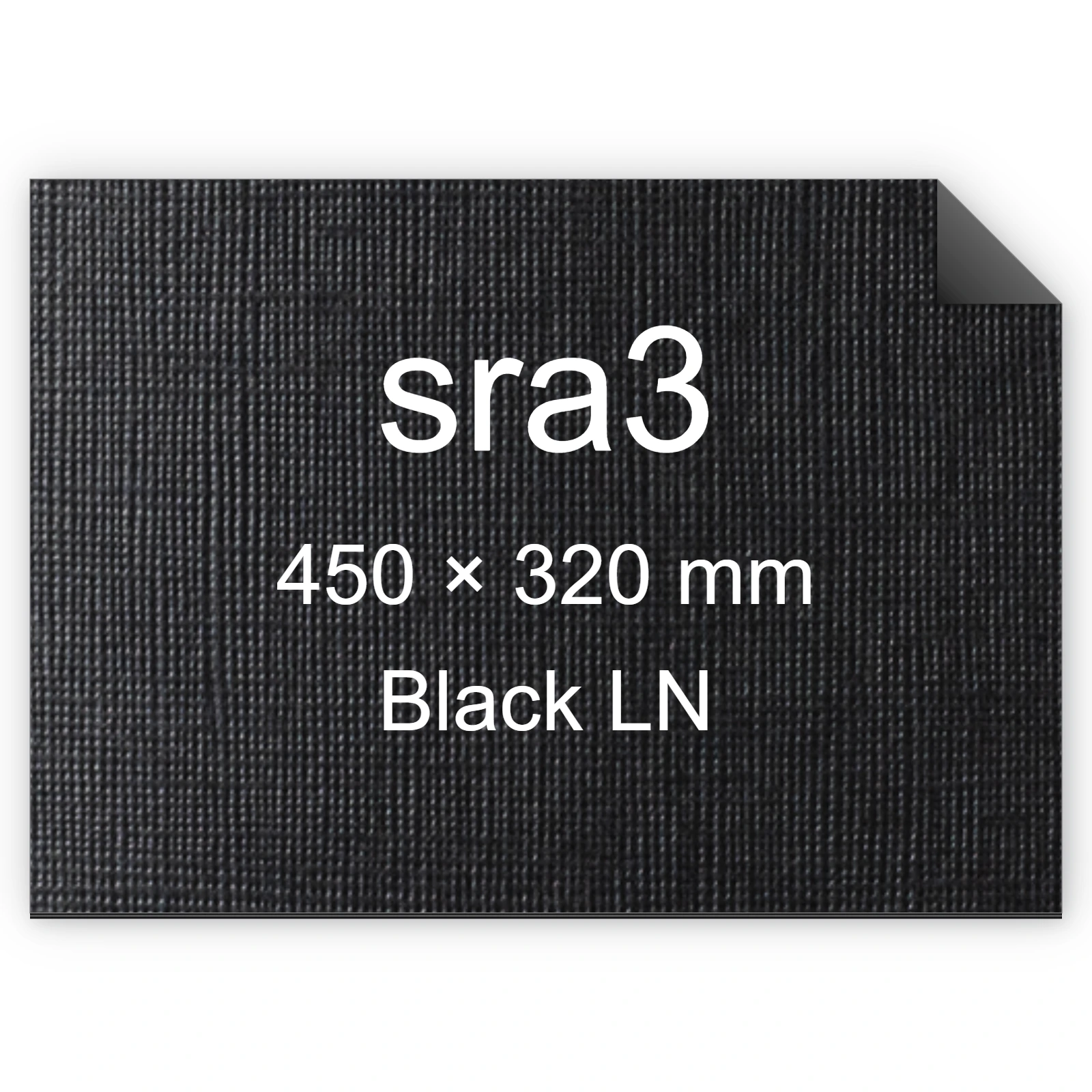 Cartoncino Favini, Classy Covers, 120 g/m², sra3, BLACK LN bra6633sra3