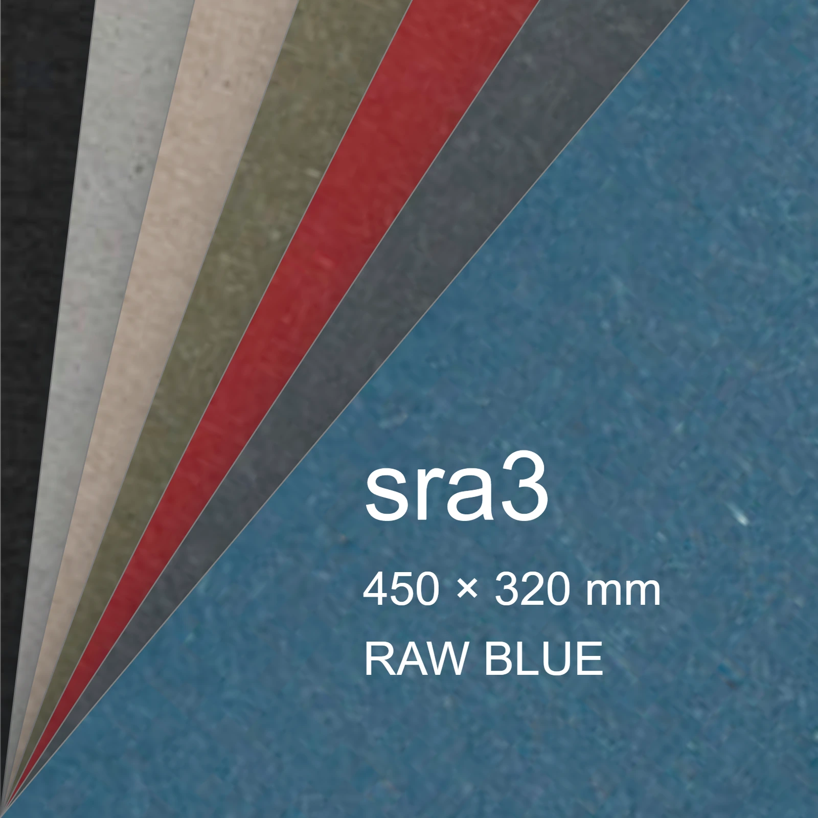 Cartoncino Favini, Shiro Echo Raw, 250 g/m², sra3, RAW BLUE bra6667sra3 - immagine aggiuntiva