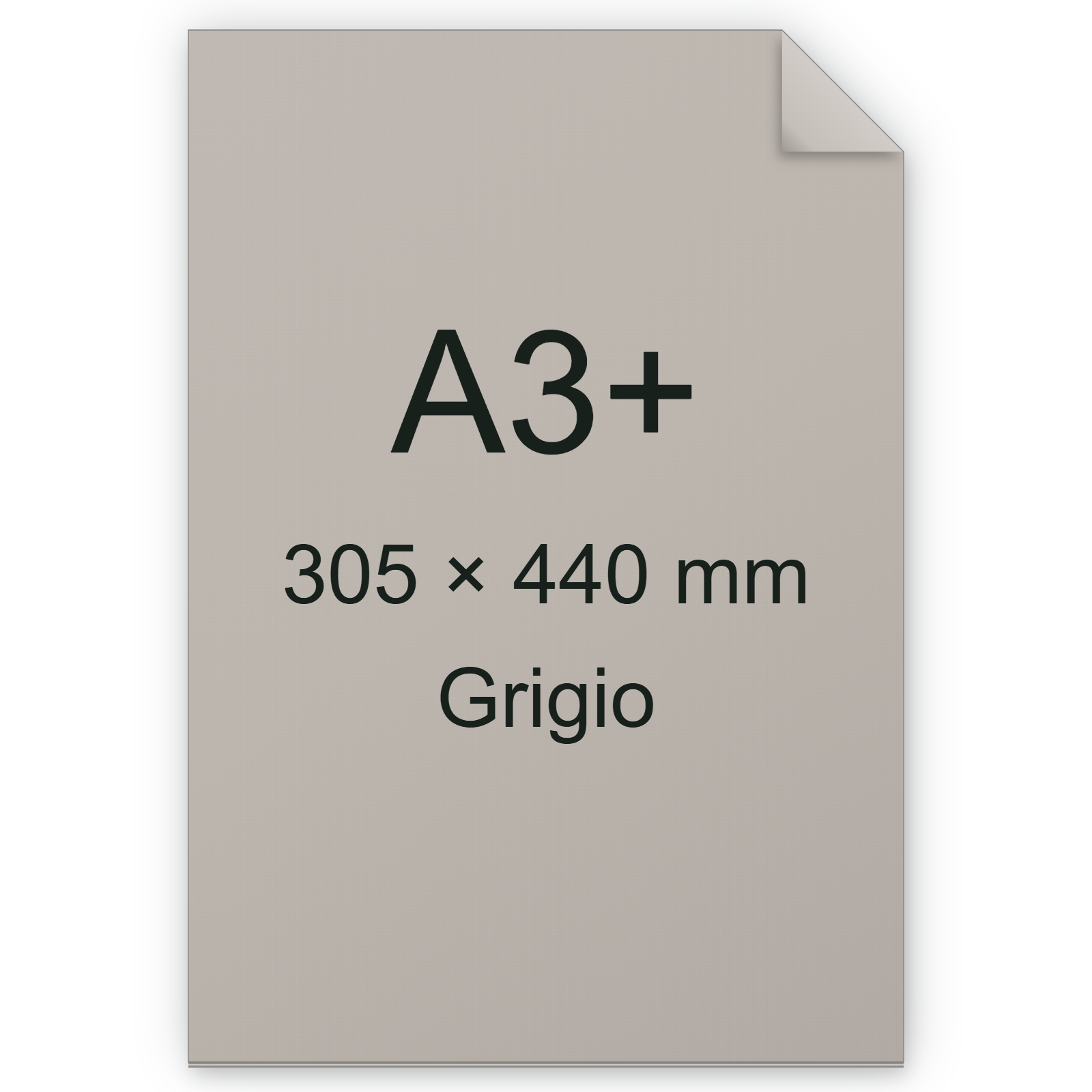 Carta Favini, Burano, 90 g/m², A3+, GRIGIO 12 BRA555a3+