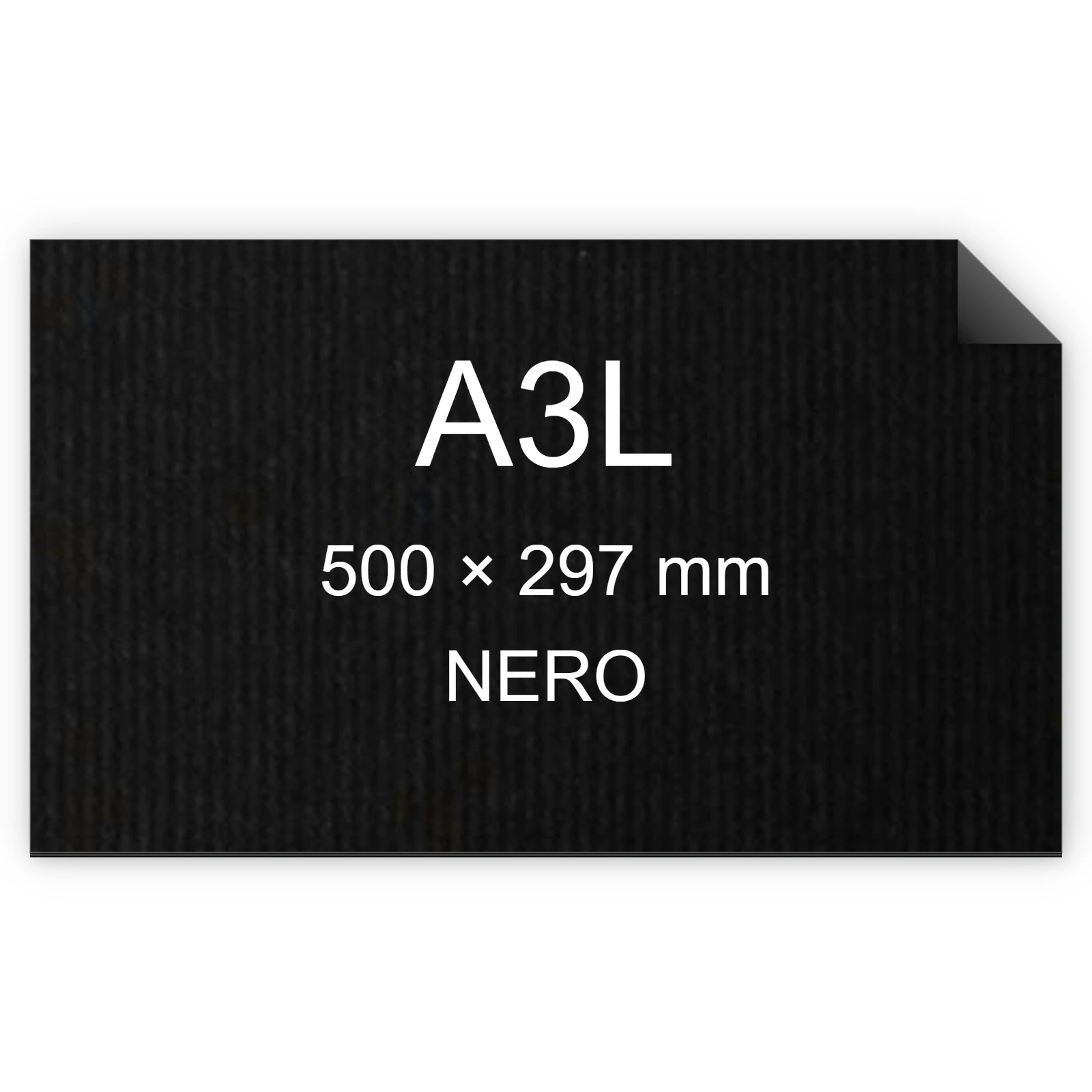 Cartoncino Favini, Twill, 240 g/m², A3L, NERO bra696a3l