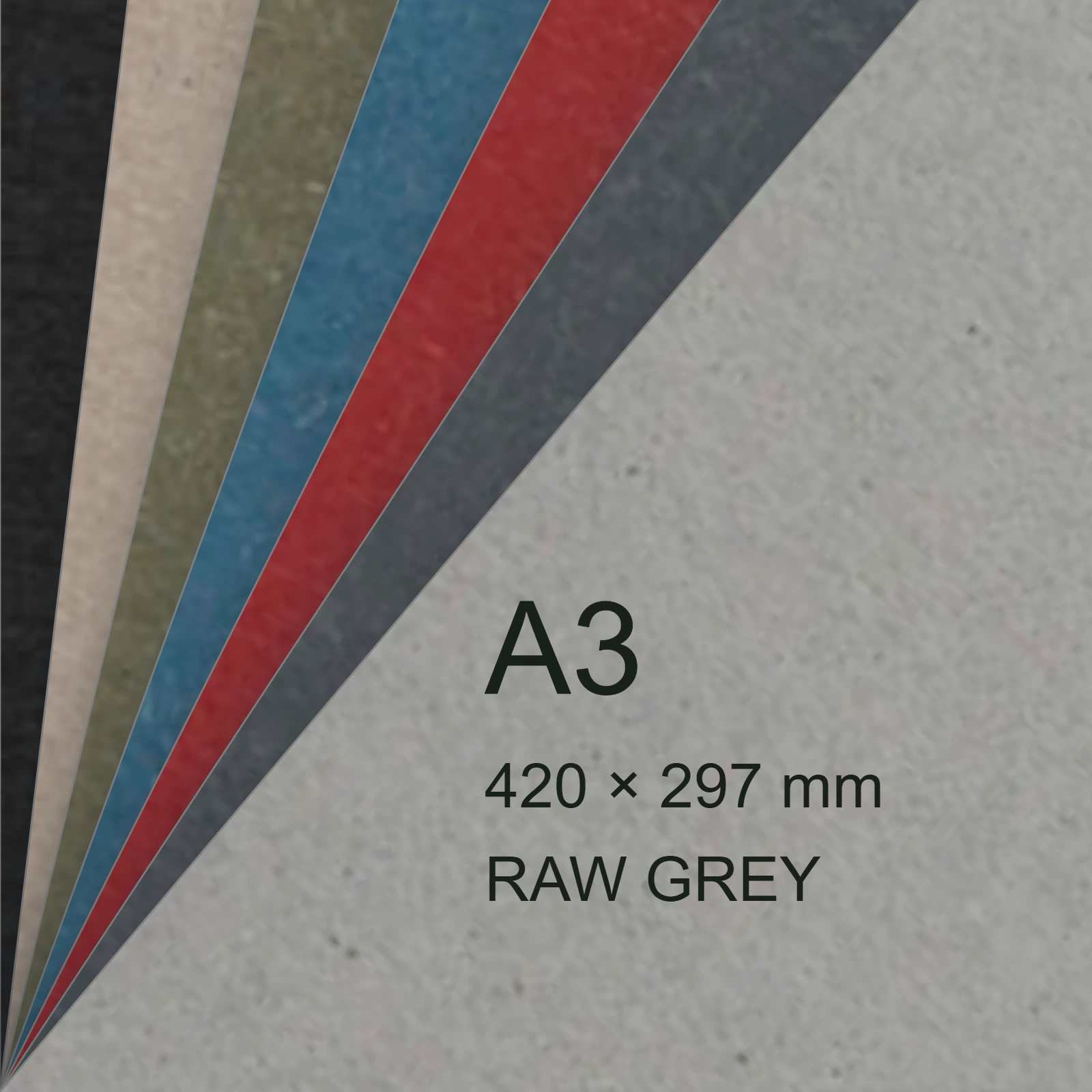 Cartoncino Favini, Shiro Echo Raw, 350 g/m², A3, RAW GREY bra6658a3 - immagine aggiuntiva