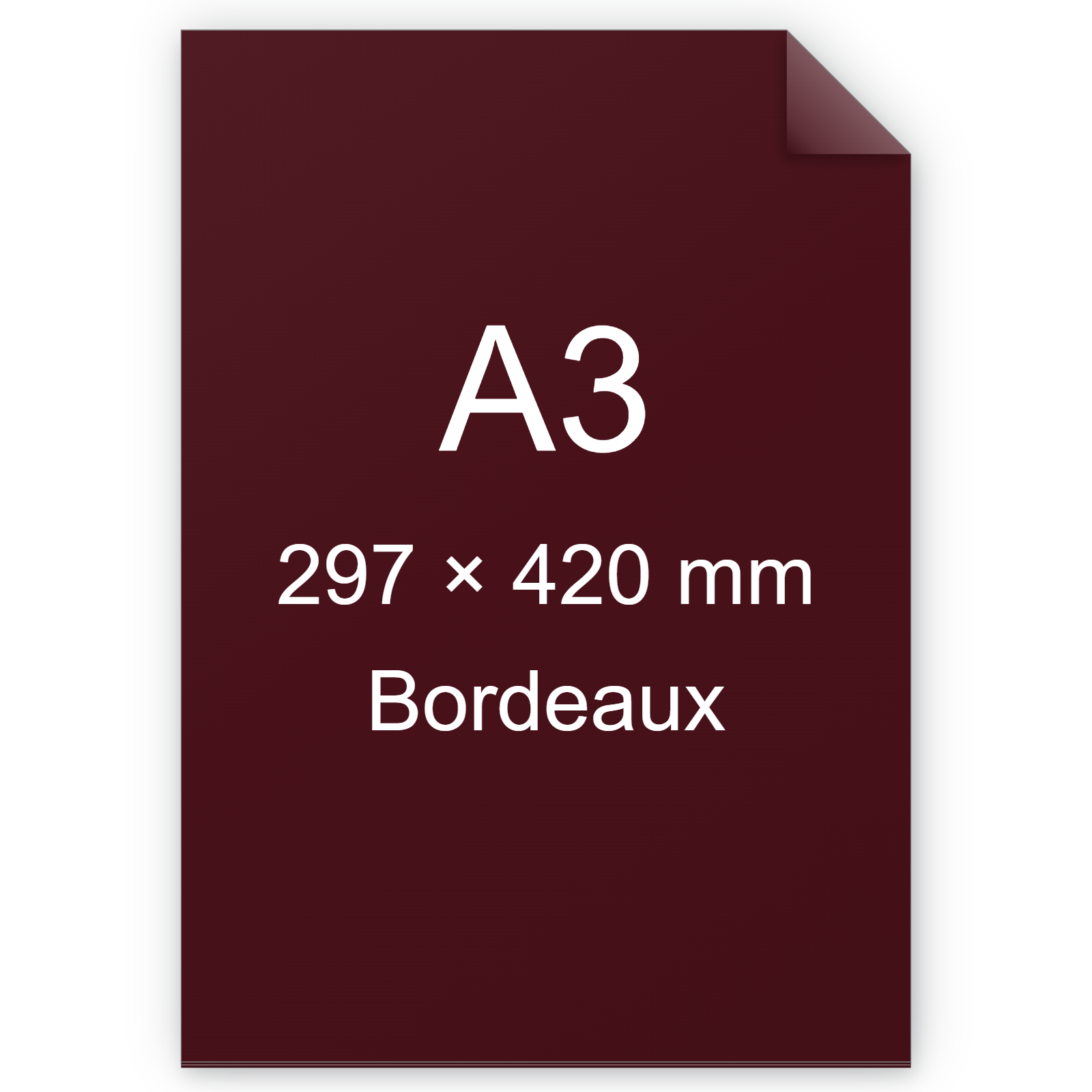 Cartoncino Favini, Burano, 200 g/m², A3, BORDEAUX 76 BRA1777a3