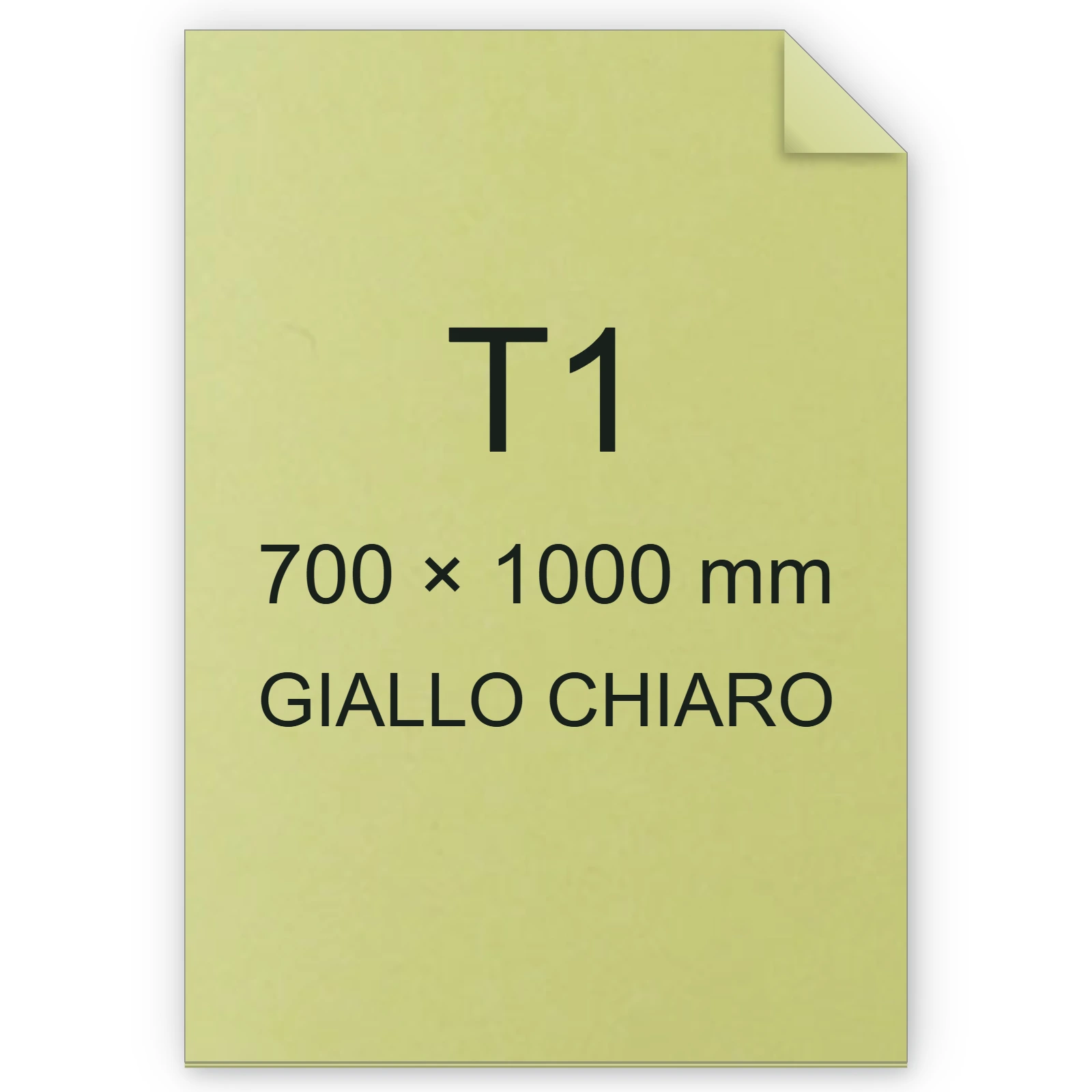 Cartoncino Favini, Bristol Color, 200 g/m², T1, GIALLO CHIARO 07 FAVA35Z301