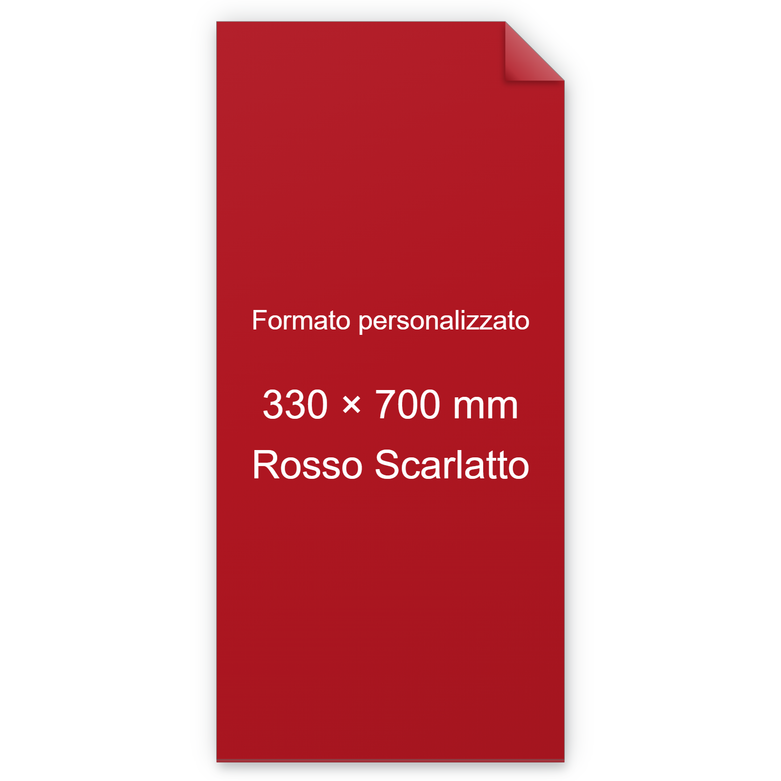 Cartoncino Favini, Burano, 140 g/m², 330x700 mm, ROSSO SCARLATTO 61 bra591SB