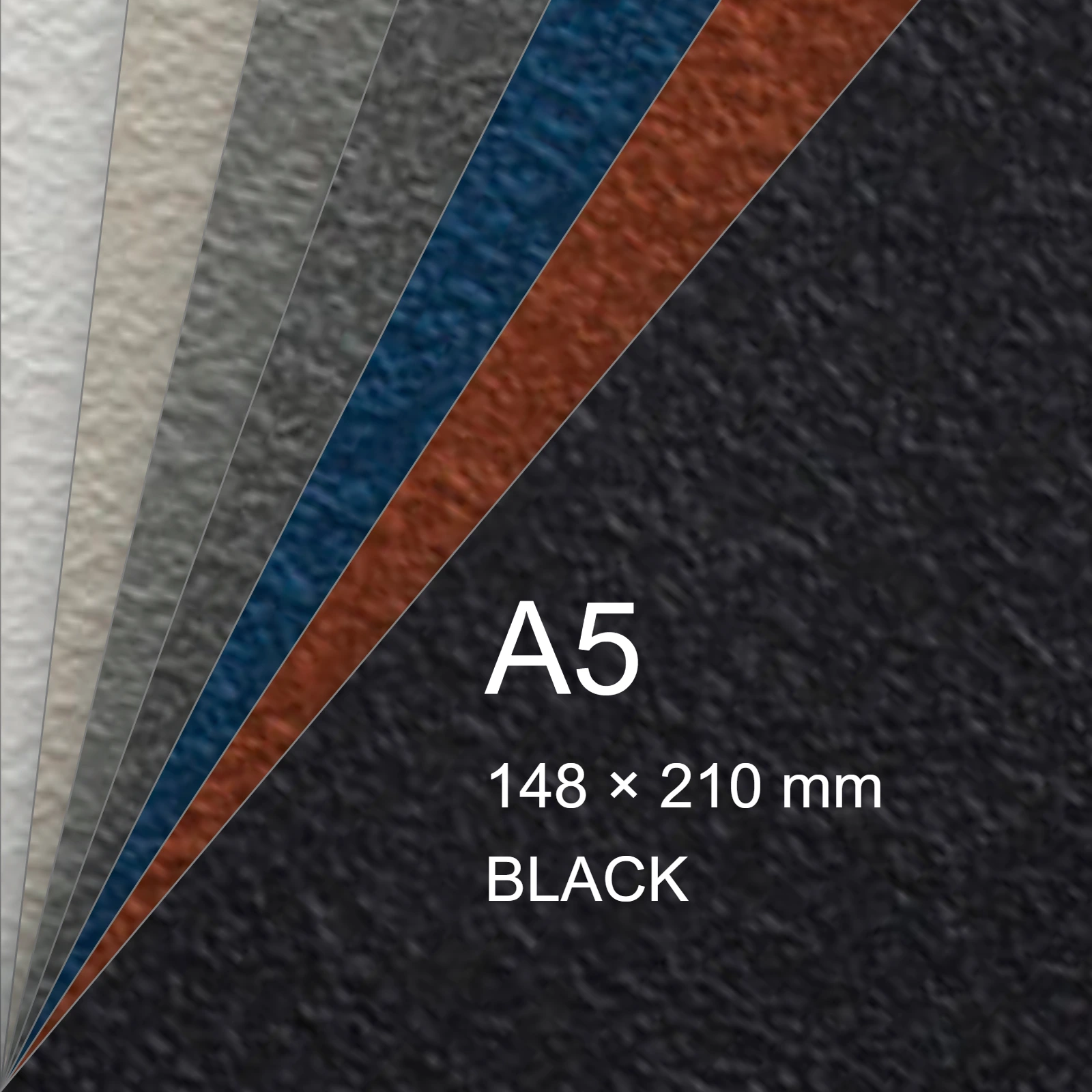 Cartoncino Favini, Tokyo, 350 g/m², A5, BLACK bra6610a5 - immagine aggiuntiva