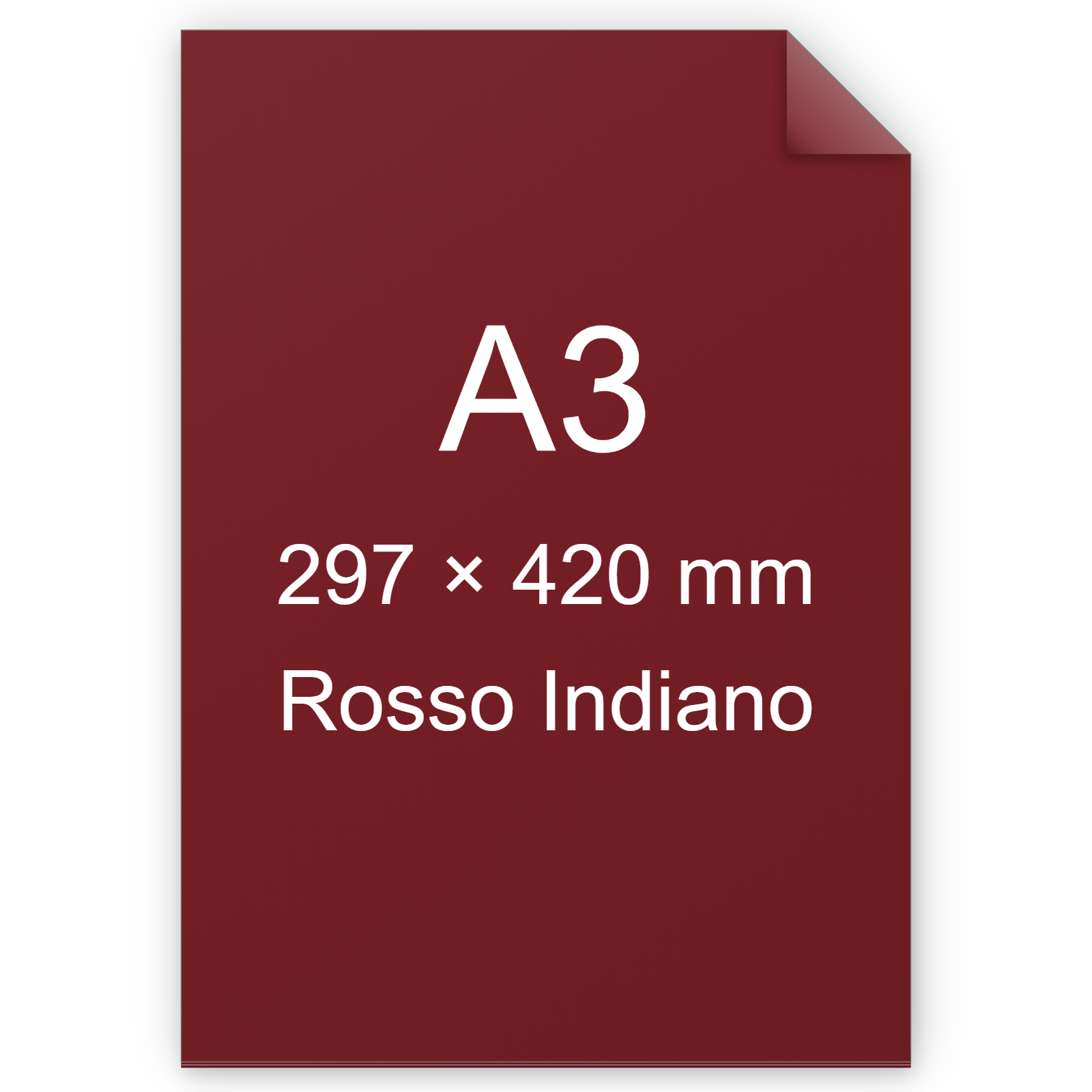 Cartoncino Favini, Burano, 200 g/m², A3, ROSSO INDIANO 69 BRA855a3