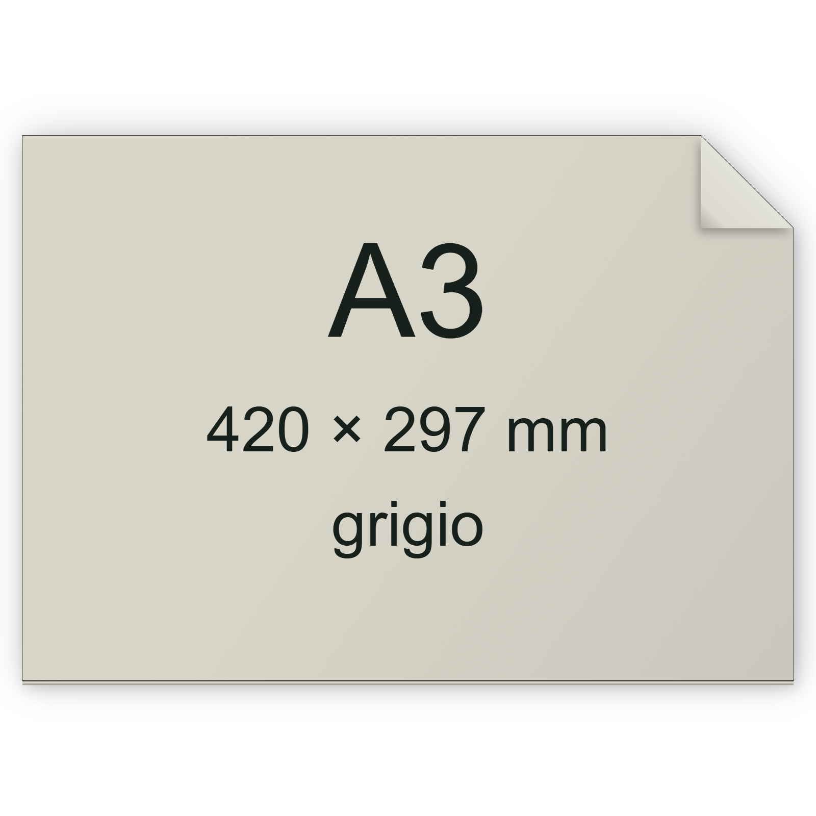 Cartoncino ManilaFormosa GRIGIO, a3, 140gr BRA531a3