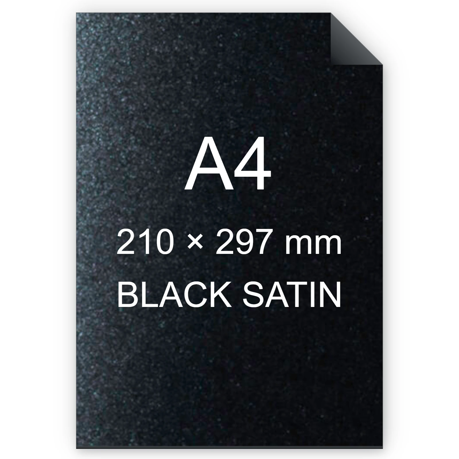 Cartoncino Favini, Majestic Satin, 290 g/m², A4, BLACK SATIN BRA1024