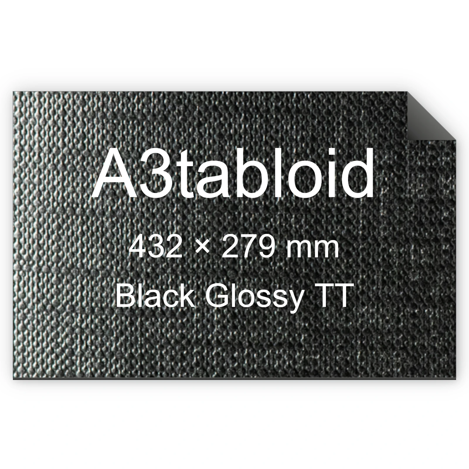 Cartoncino Favini, Classy Covers, 125 g/m², A3tabloid, BLACK GLOSSY TT bra6638a3tabloid