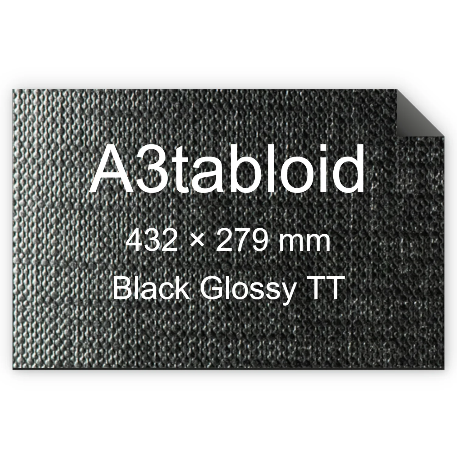 Cartoncino Favini, Classy Covers, 125 g/m², A3tabloid, BLACK GLOSSY TT bra6638a3tabloid