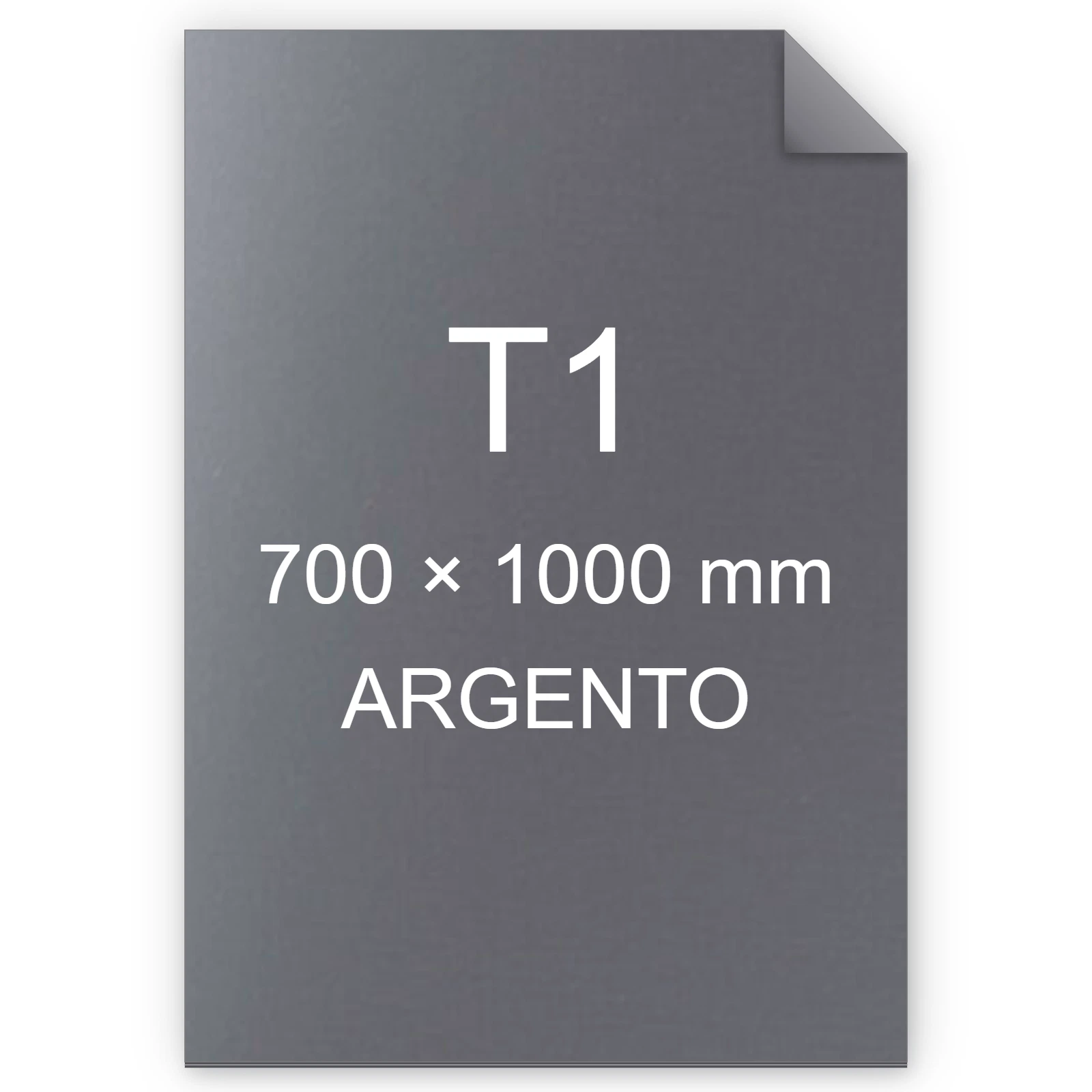 Cartoncino Favini, Bindakote Monolucido Metallizzato, 250 g/m², T1, ARGENTO 25 bra932T1