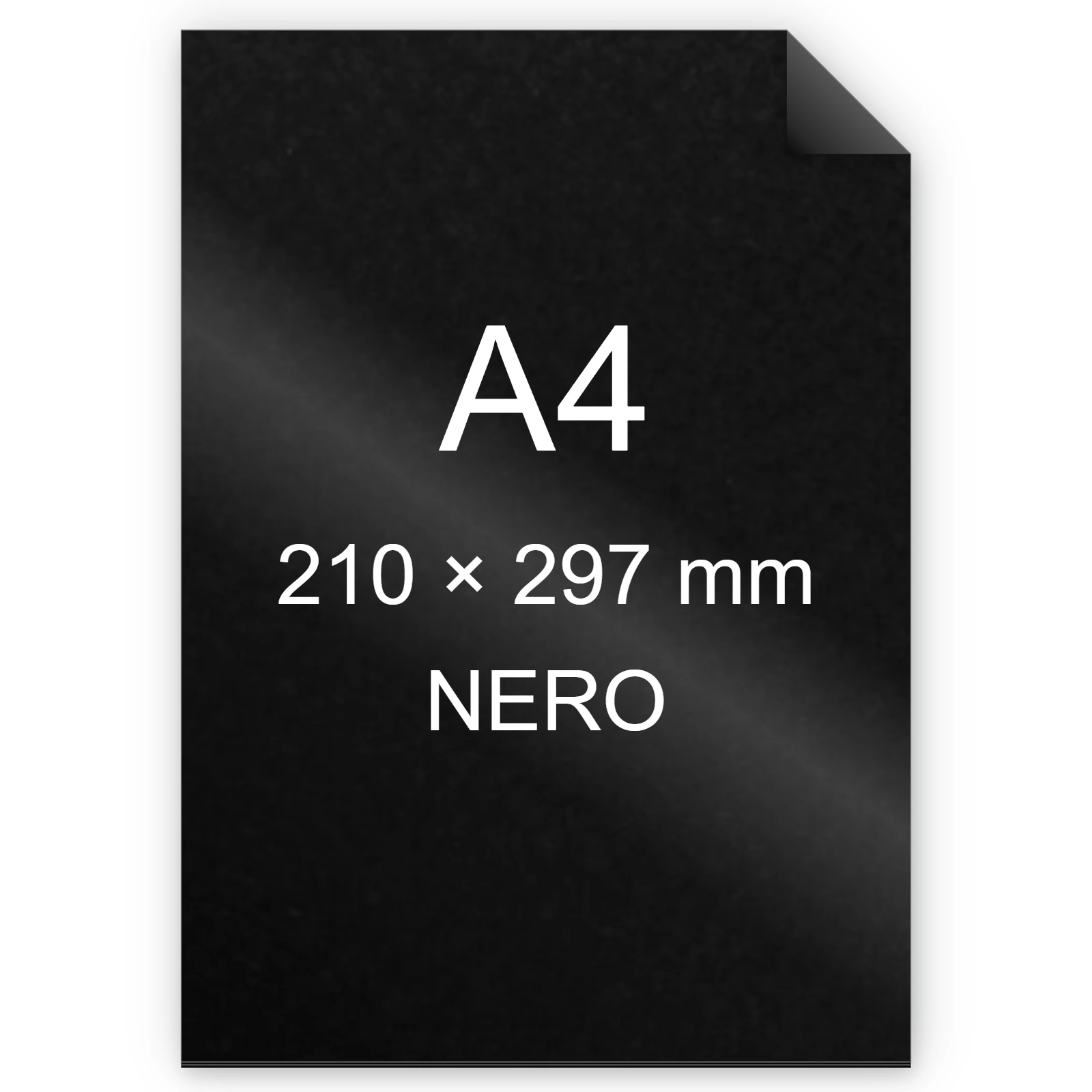 Cartoncino Favini, Prisma Plastificato, 250 g/m², A4, NERO bra1324