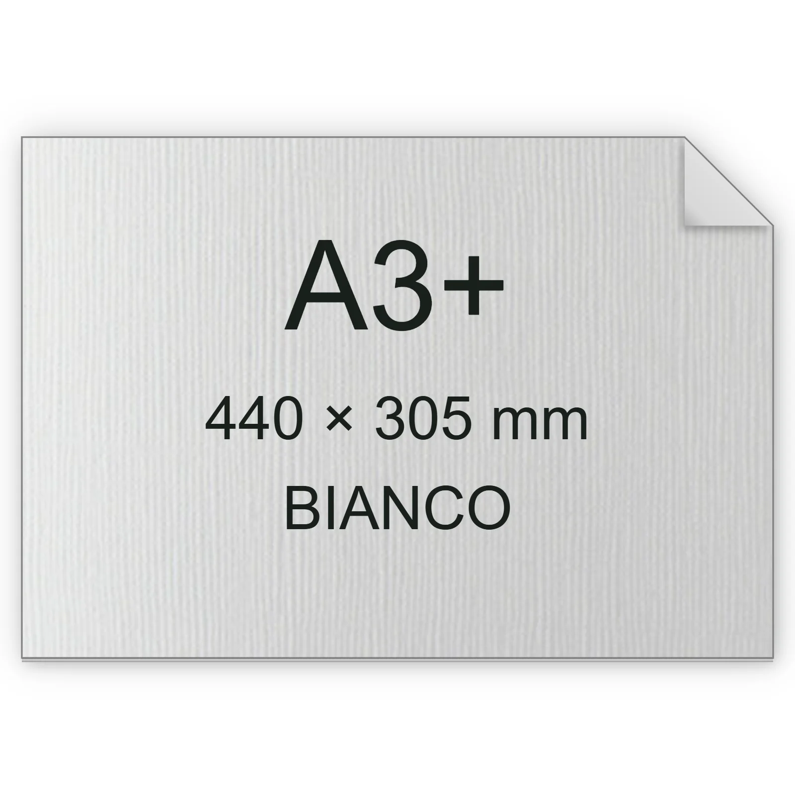 Cartoncino Favini, Bianco Flash Premium trama tela, 300 g/m², A3+, BIANCO bra6803a3+
