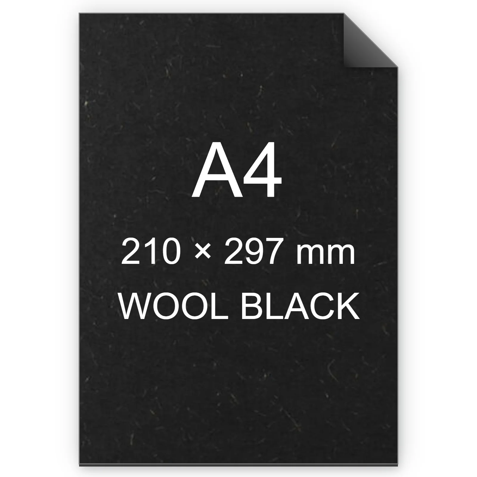 Cartoncino Favini, Refit, 250 g/m², A4, WOOL BLACK bra6744