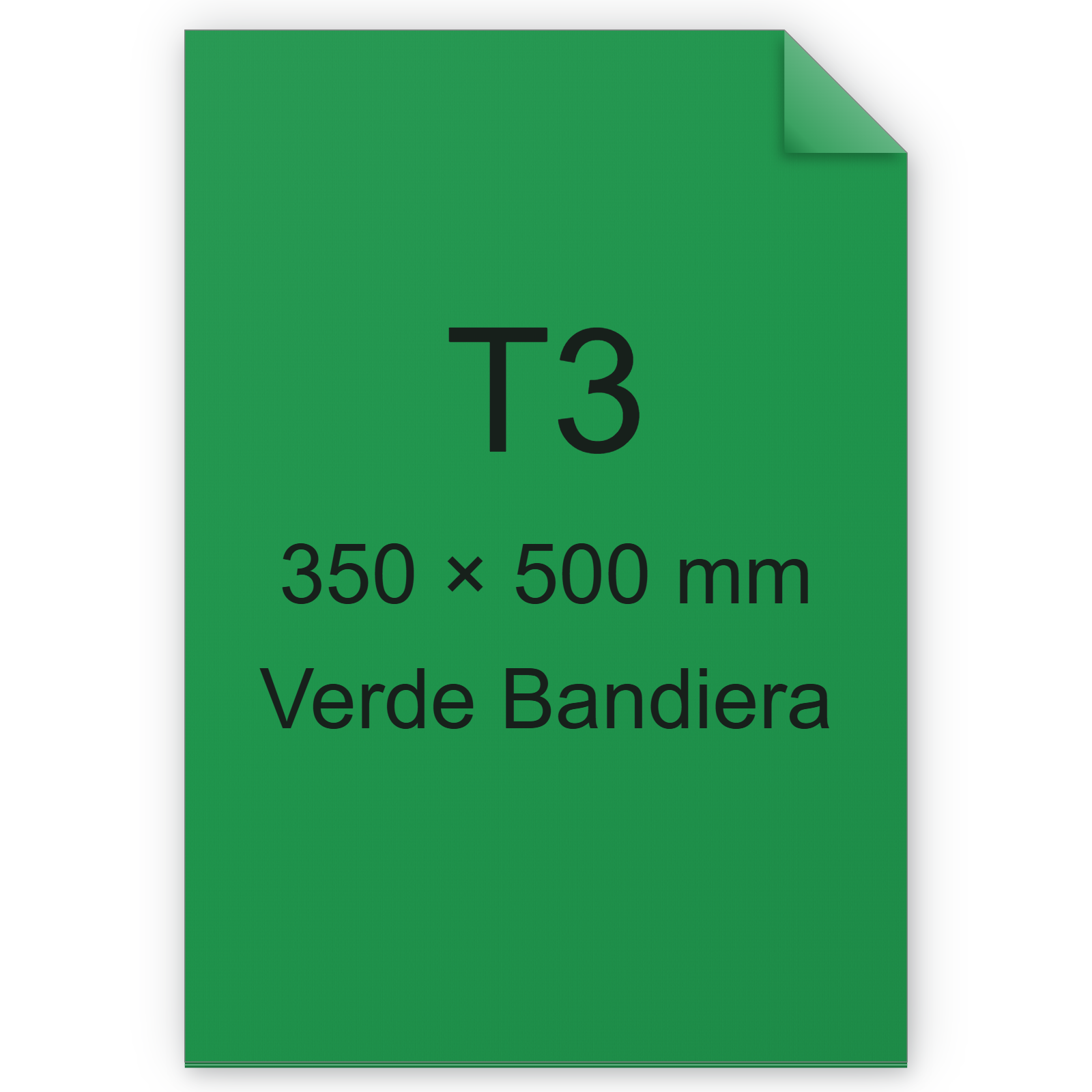 Carta Favini, Burano, 90 g/m², T3, VERDE BANDIERA 60 BRA594t3
