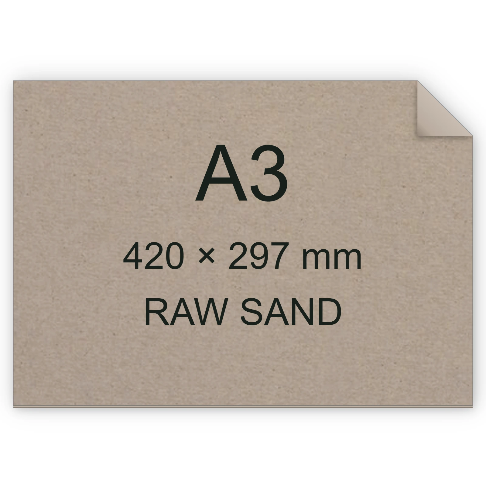 Cartoncino Favini, Shiro Echo Raw, 350 g/m², A3, RAW SAND bra6662a3