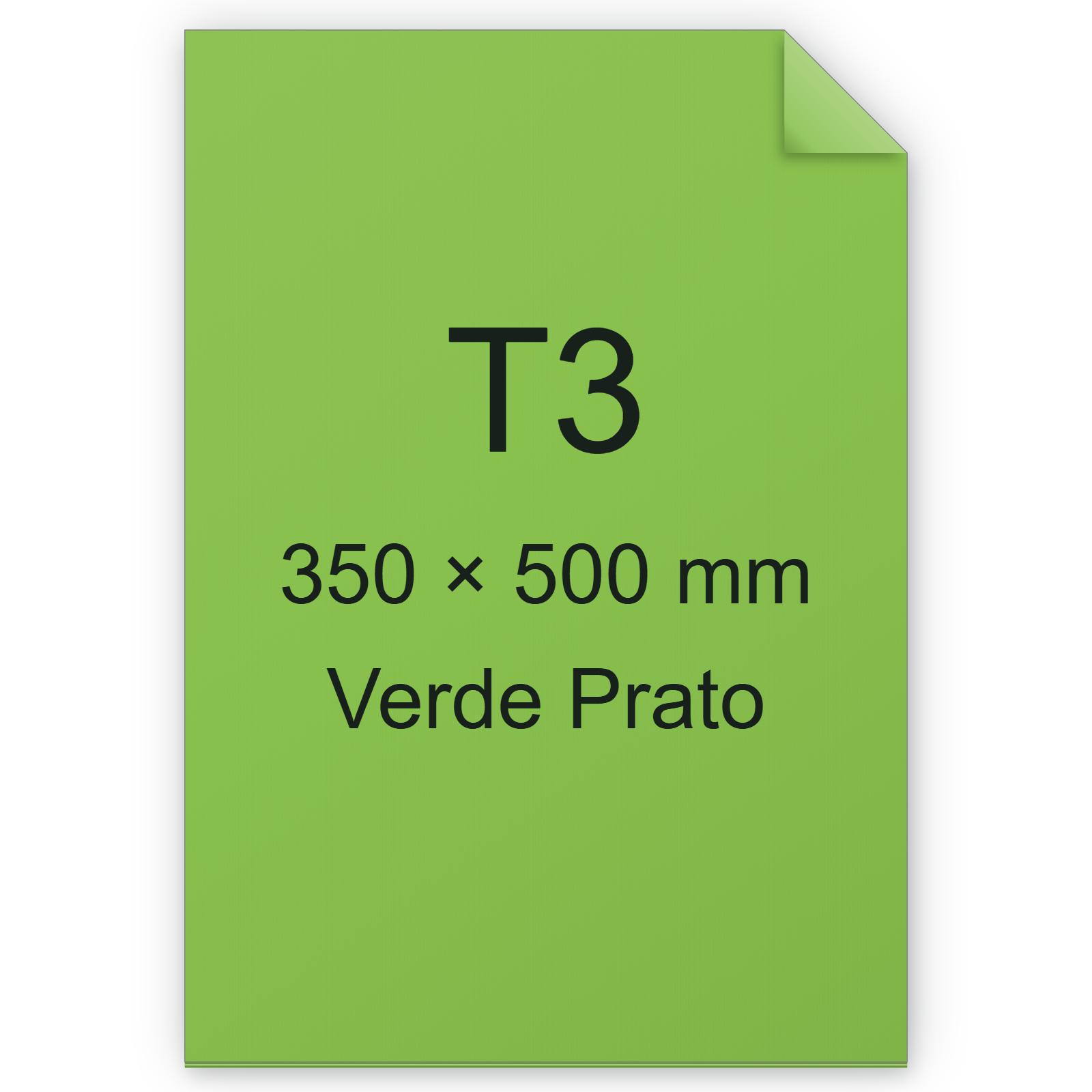 Carta Favini, Burano, 90 g/m², T3, VERDE PRATO 54 BRA818t3