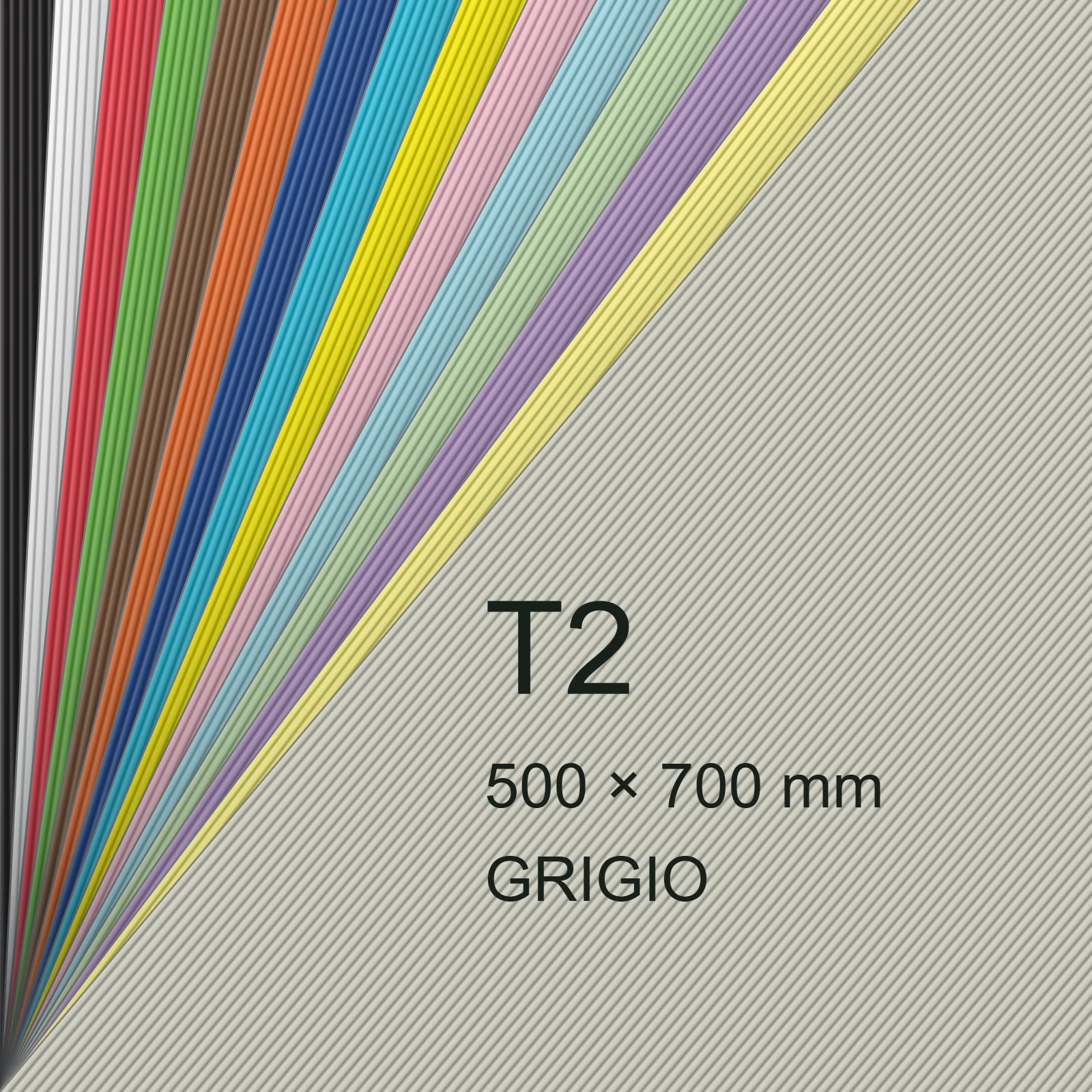 Cartoncino Favini, Sigillo Ondulato, 275 g/m², T2, GRIGIO FAVA35W041 - immagine aggiuntiva