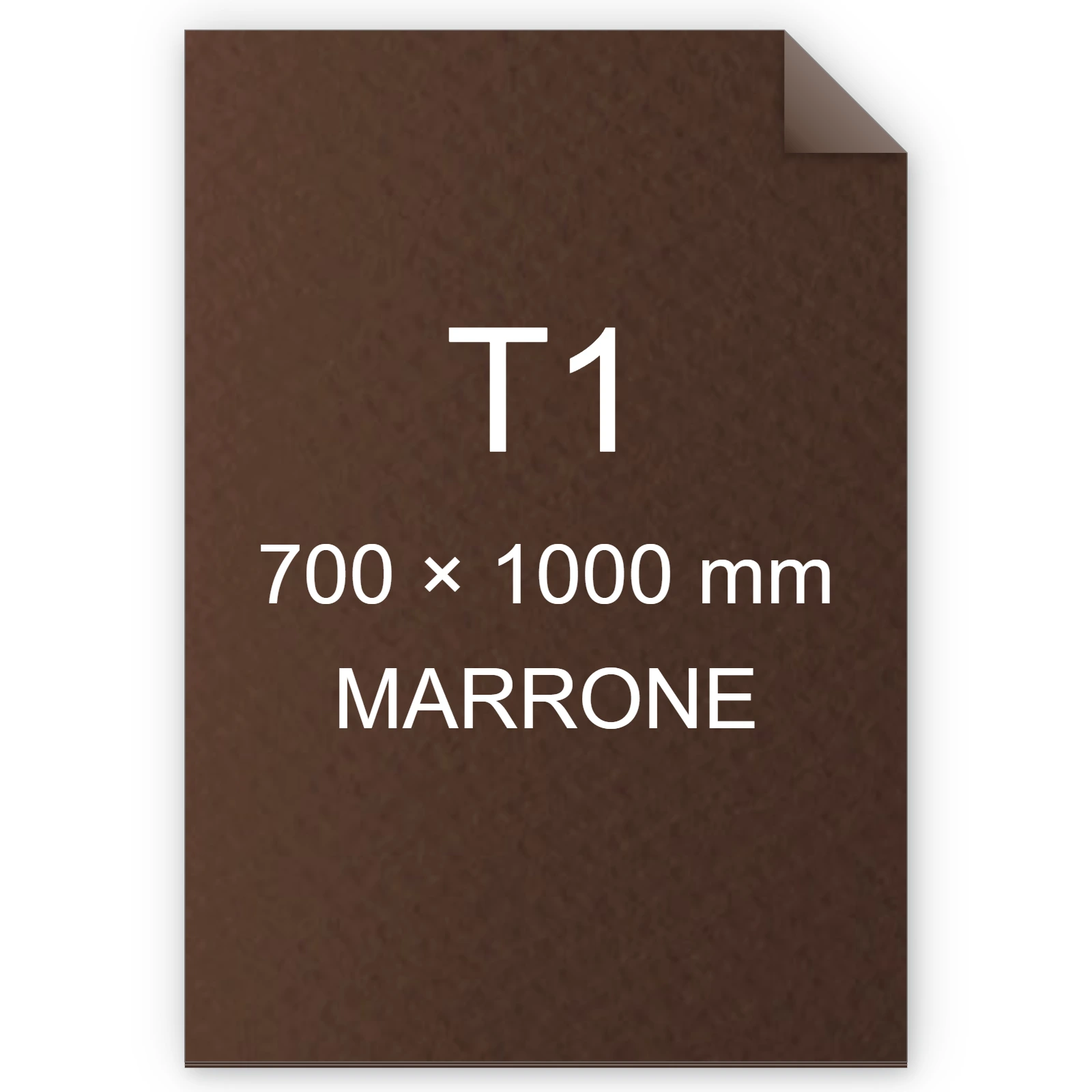 Cartoncino Favini, Prisma Color Monoruvido, 220 g/m², T1, MARRONE 08 FAVA33N201