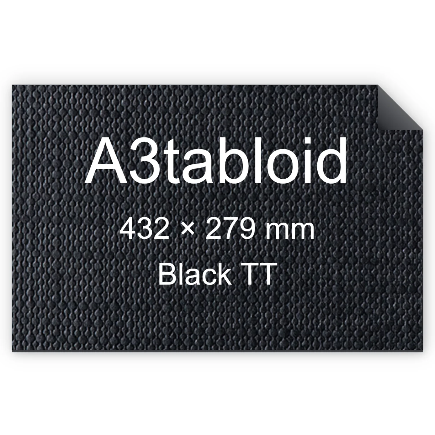 Cartoncino Favini, Classy Covers, 120 g/m², A3tabloid, BLACK TT bra6632a3tabloid
