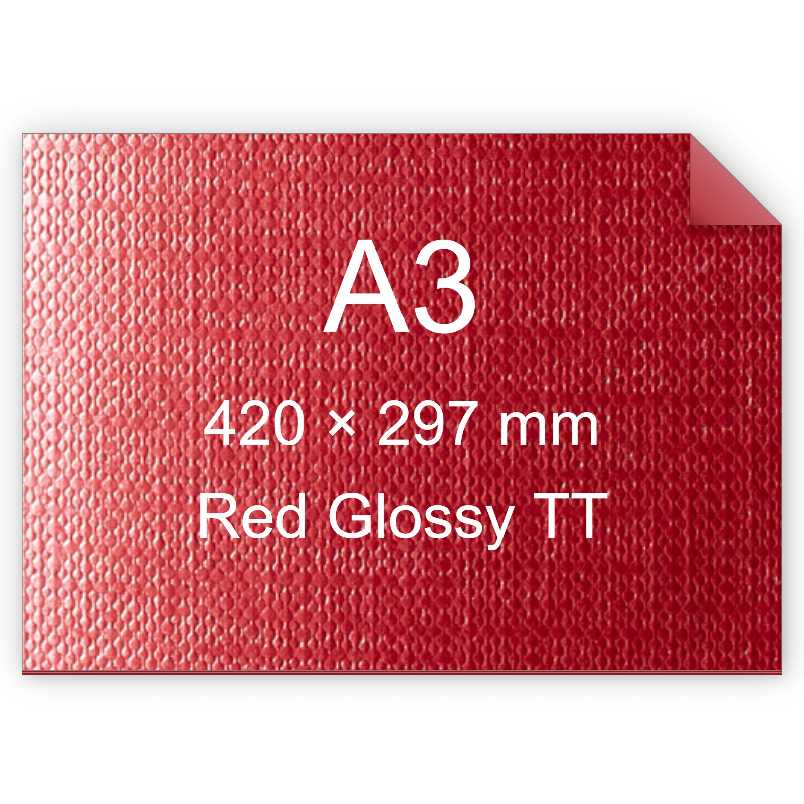Cartoncino Favini, Classy Covers, 125 g/m², A3, RED GLOSSY TT bra6636a3