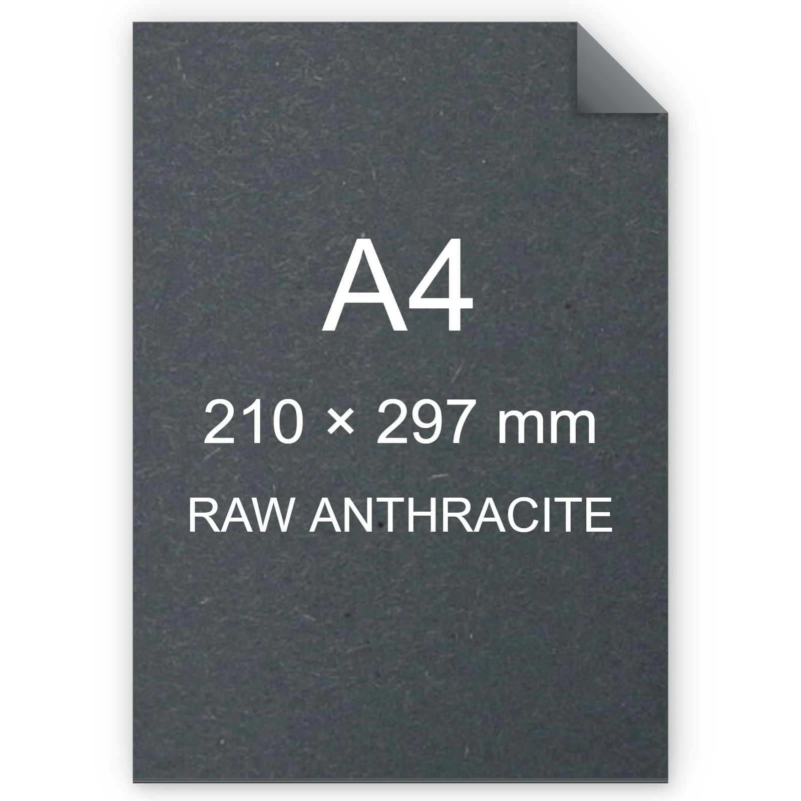 Cartoncino Favini, Shiro Echo Raw, 250 g/m², A4, RAW ANTHRACITE bra6673