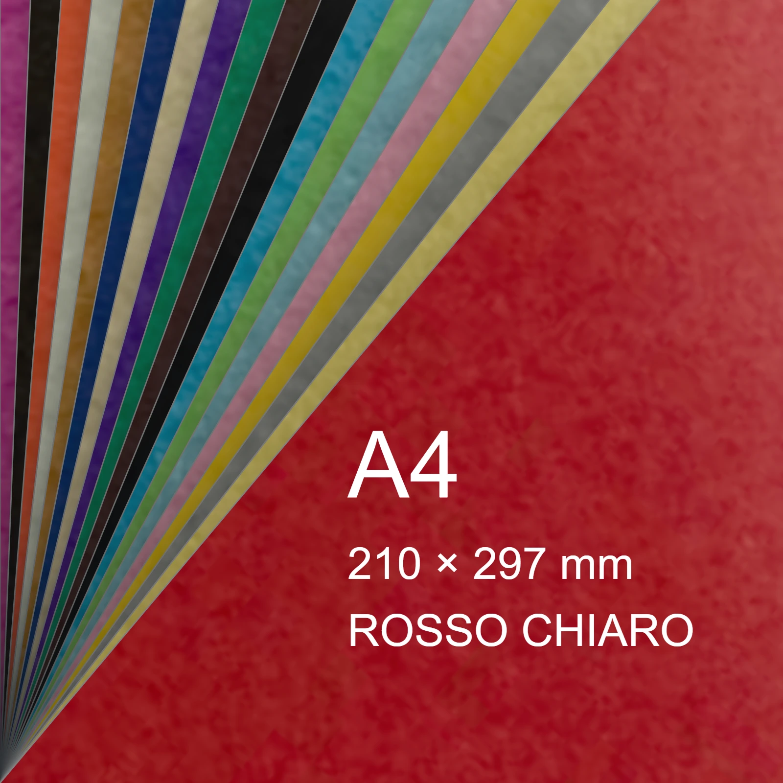 Cartoncino Favini, Prisma Plastificato, 250 g/m², A4, ROSSO CHIARO bra1332 - immagine aggiuntiva