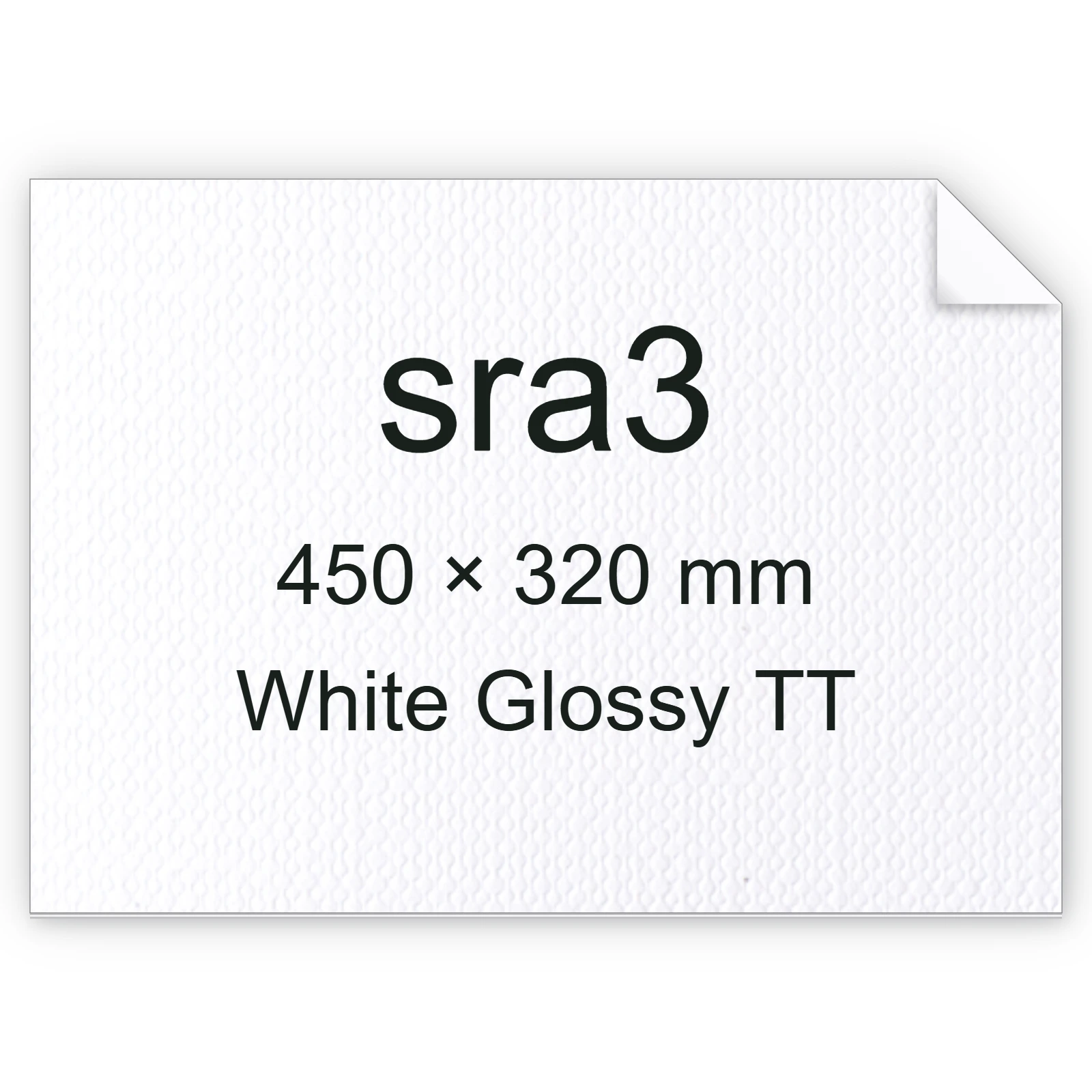 Cartoncino Favini, Classy Covers, 125 g/m², sra3, WHITE GLOSSY TT bra6635sra3