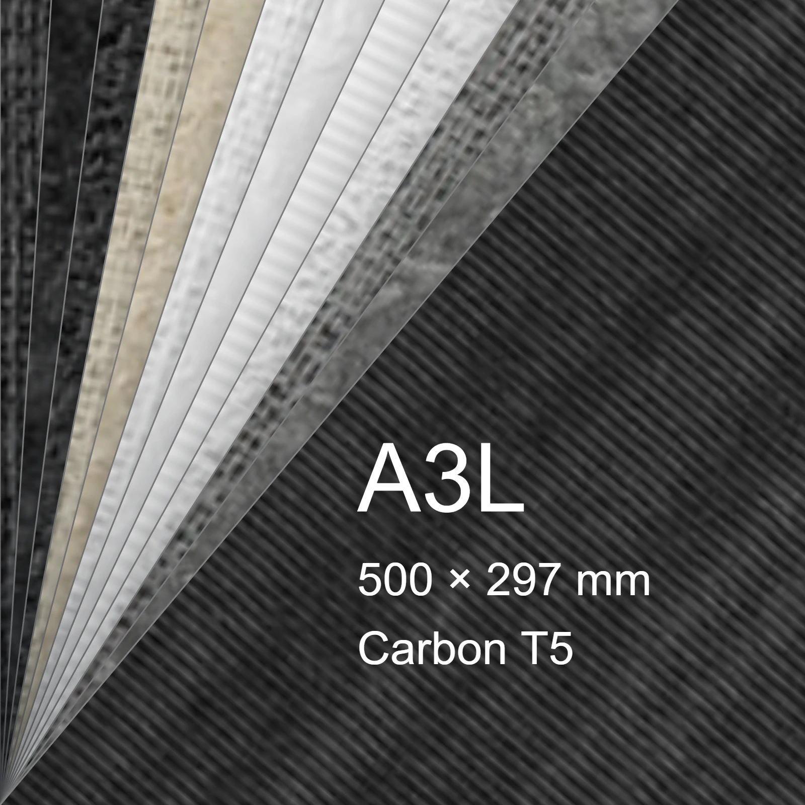 Carta Favini, Classy Covers, 115 g/m², A3L, CARBON T5 bra6649a3l - immagine aggiuntiva