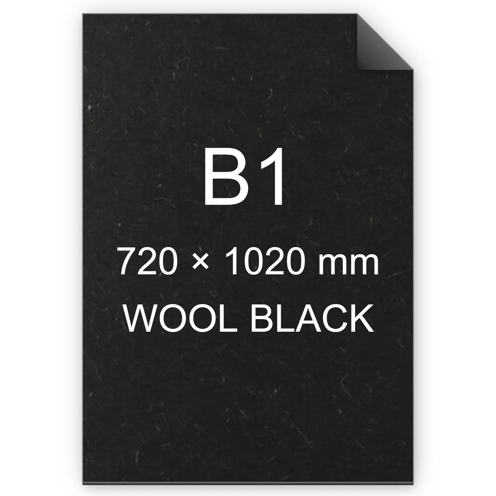 Cartoncino Favini, Refit, 120 g/m², B1, WOOL BLACK bra6743b1
