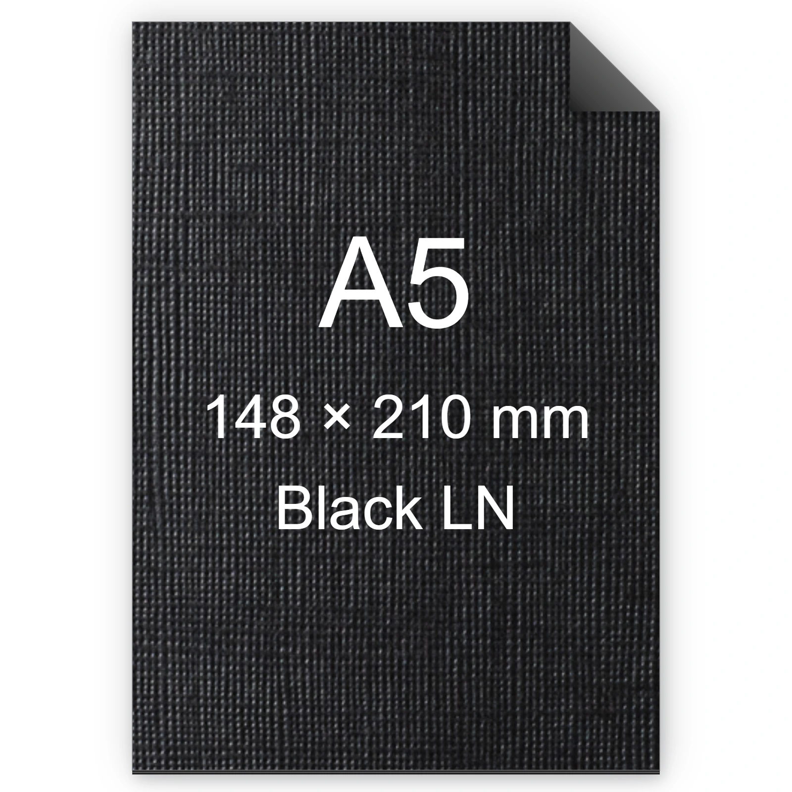 Cartoncino Favini, Classy Covers, 120 g/m², A5, BLACK LN bra6633a5