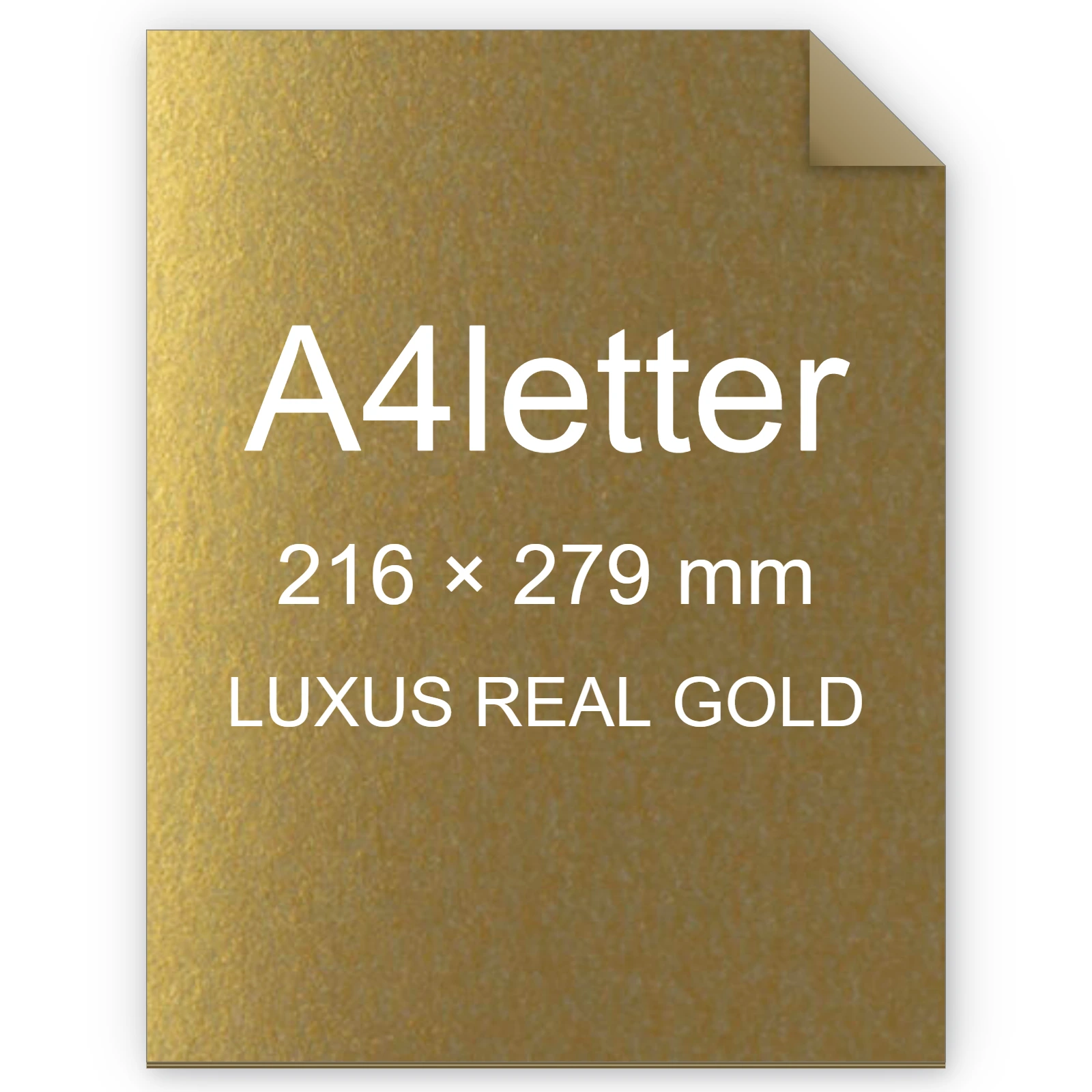 Cartoncino Favini, Majestic Digital HP Indigo, 250 g/m², A4letter, LUXUS REAL GOLD bra6550a4letter
