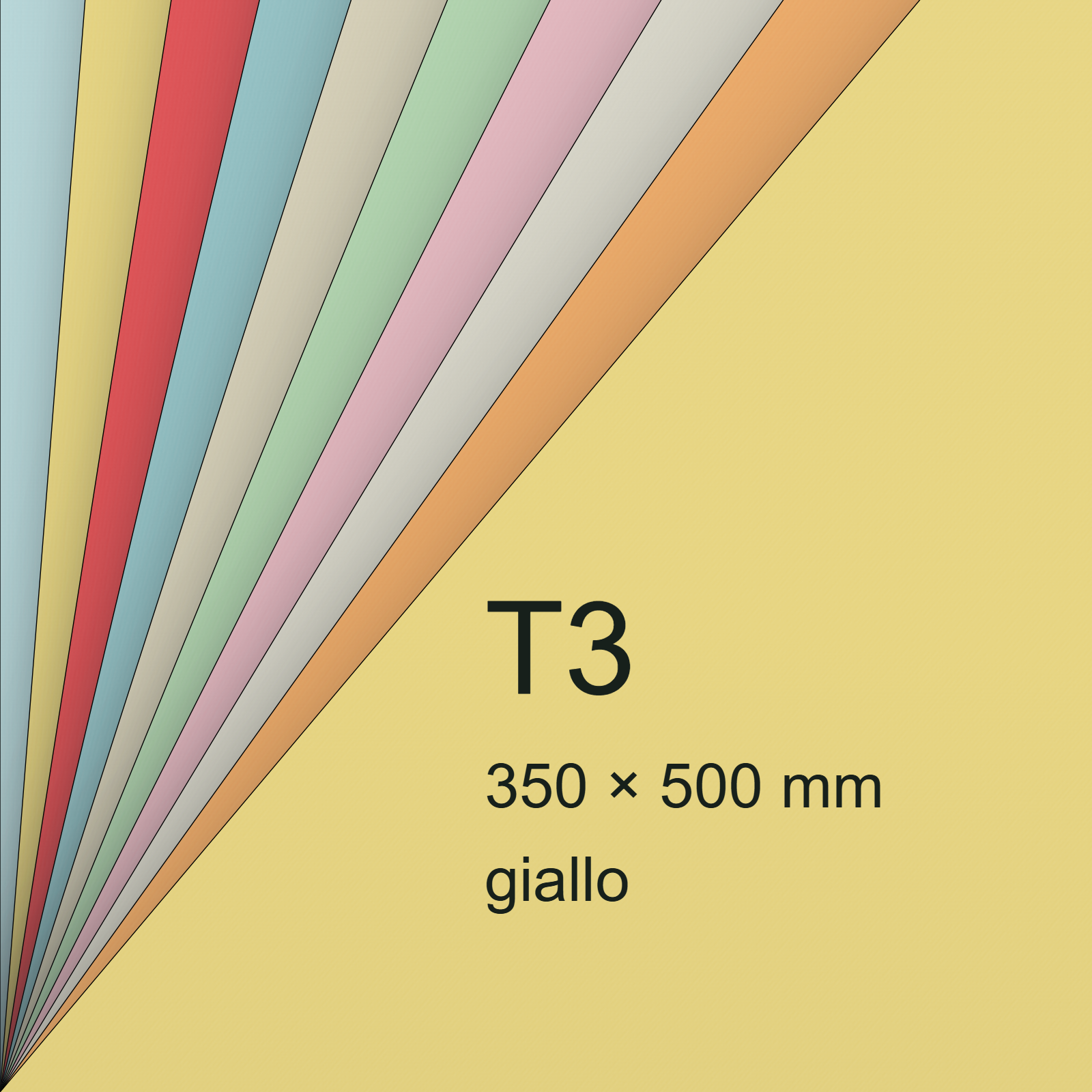 Cartoncino ManilaFormosa GIALLO, t3, 140gr BRA528t3 - immagine aggiuntiva
