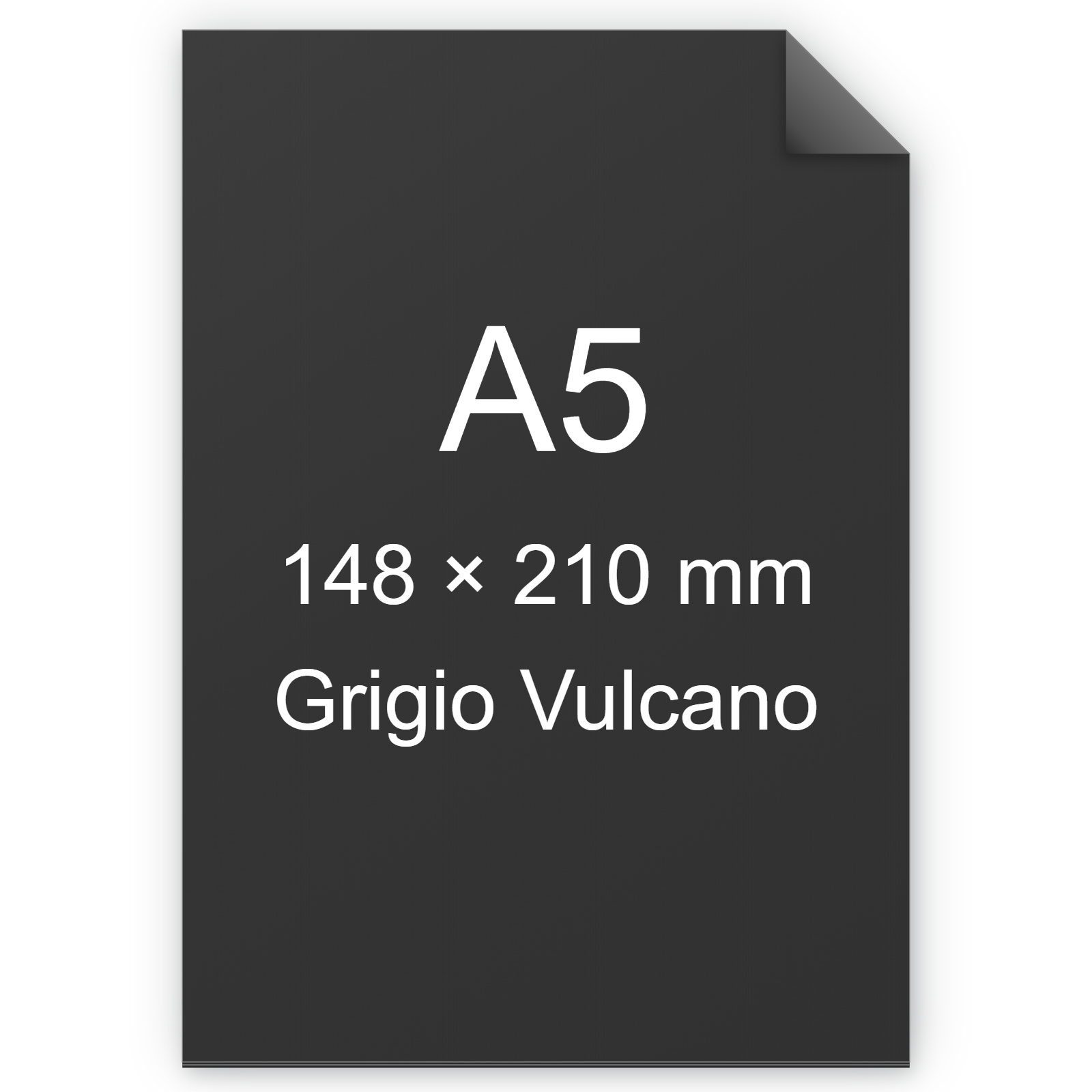 Cartoncino Favini, Burano, 200 g/m², A5, GRIGIO VULCANO 80 BRA3432a5