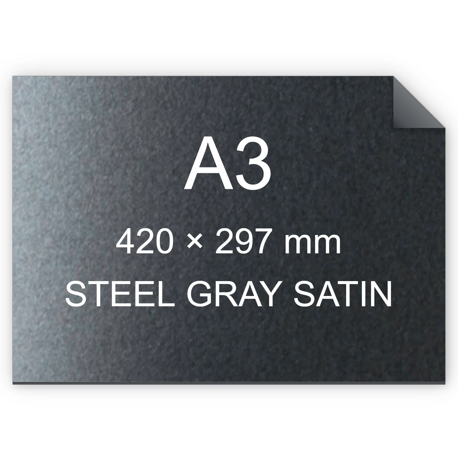Cartoncino Favini, Majestic Satin, 290 g/m², A3, STEEL GRAY SATIN bra1003a3