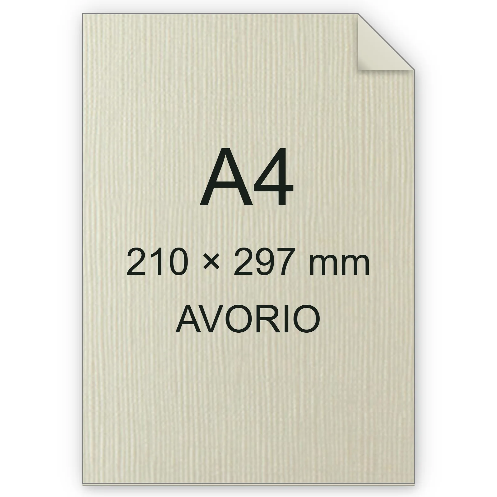 Cartoncino Favini, Bianco Flash Ivory trama tela, 250 g/m², A4, AVORIO bra6804