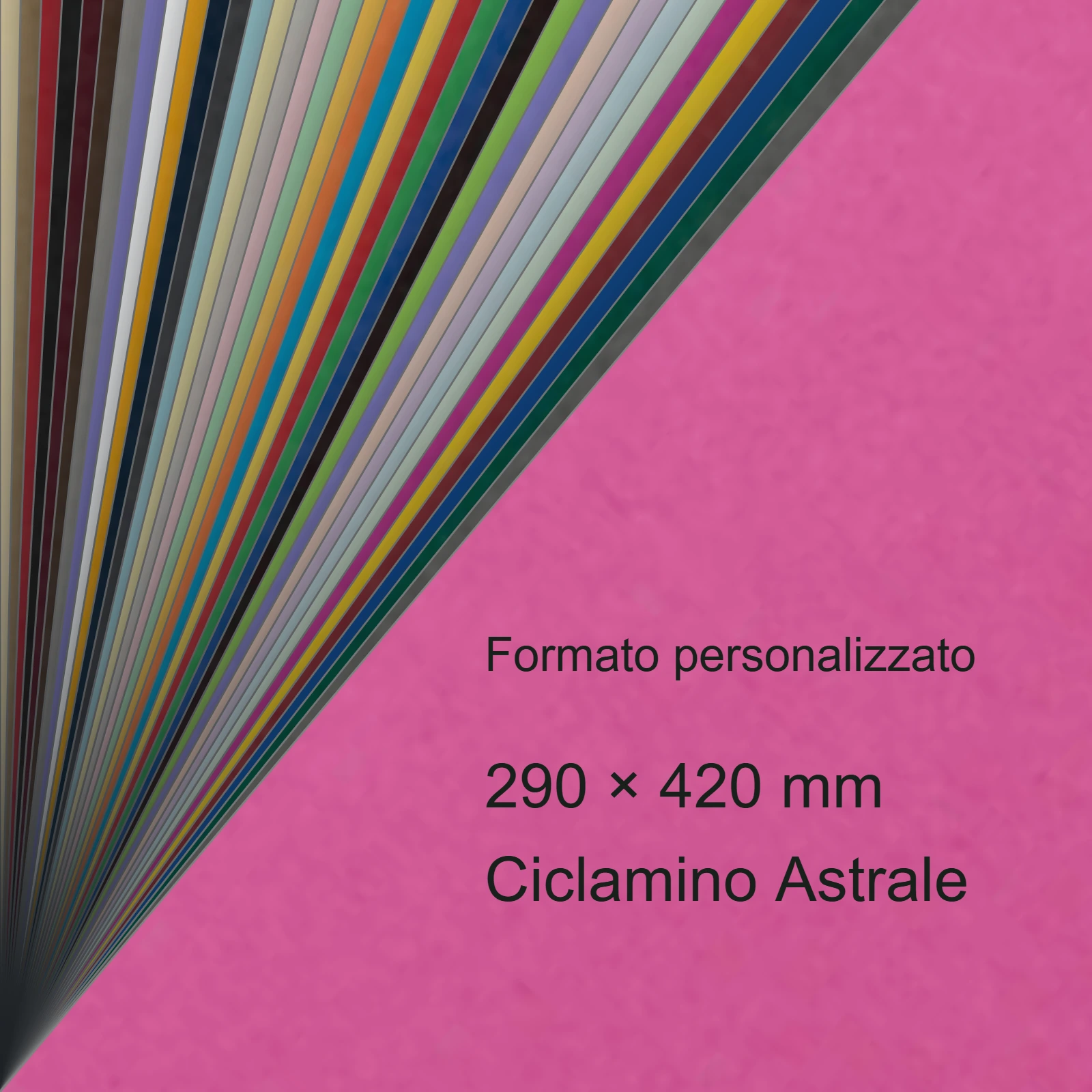 Cartoncino Favini, Burano, 140 g/m², 297x420 mm, CICLAMINO ASTRALE 58 bra583A3 - immagine aggiuntiva