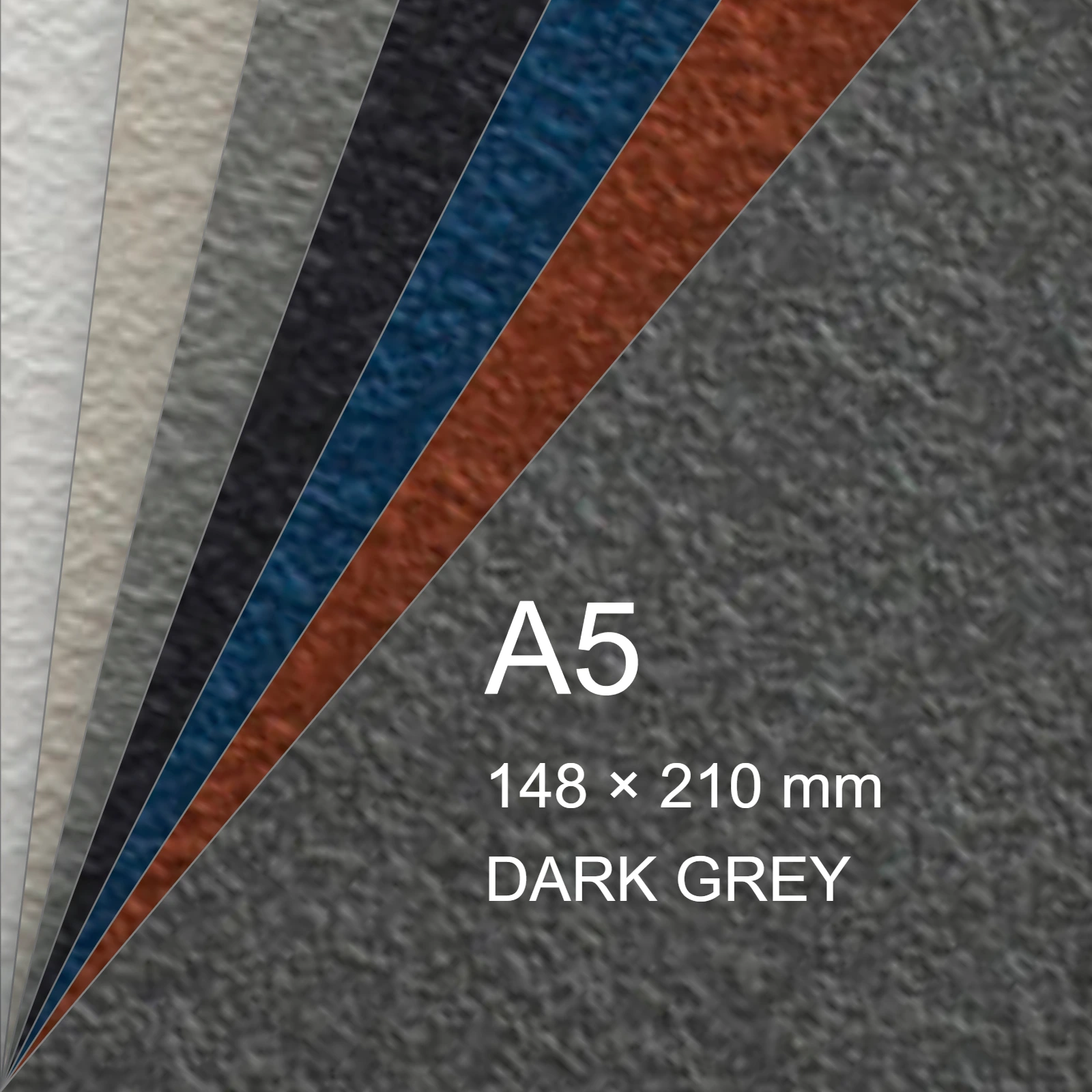 Cartoncino Favini, Tokyo, 120 g/m², A5, DARK GREY bra6607a5 - immagine aggiuntiva