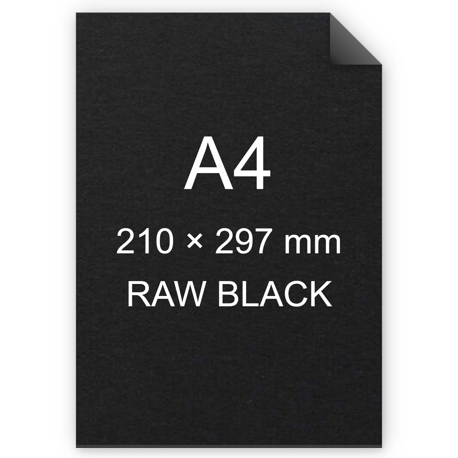 Cartoncino Favini, Shiro Echo Raw, 250 g/m², A4, RAW BLACK bra6653