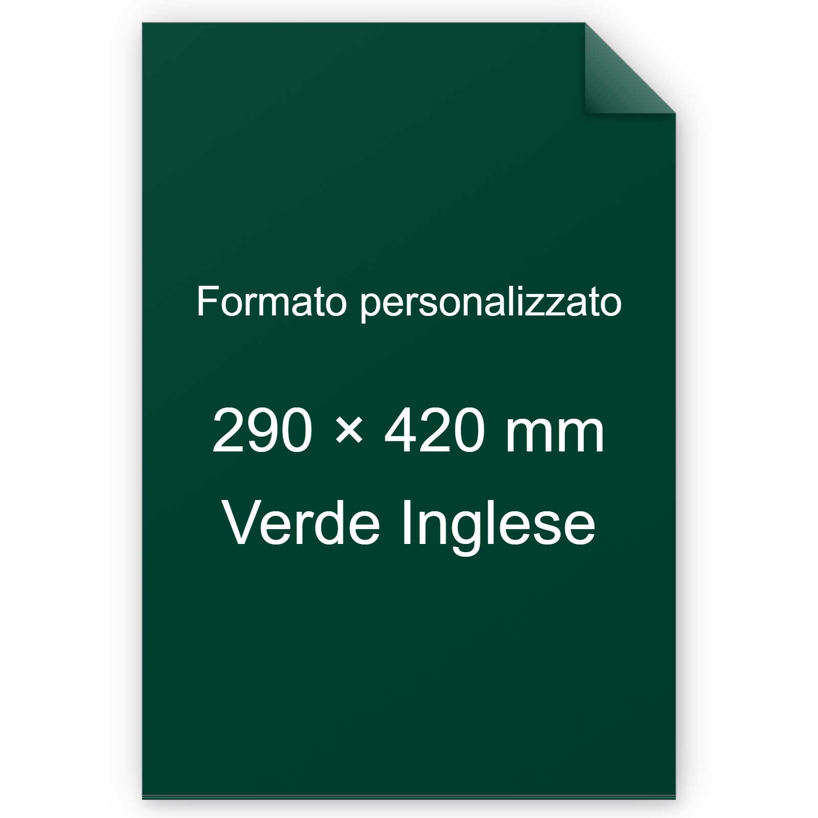 Cartoncino Favini, Burano, 320 g/m², 290x420 mm, VERDE INGLESE 71 BRA871a3