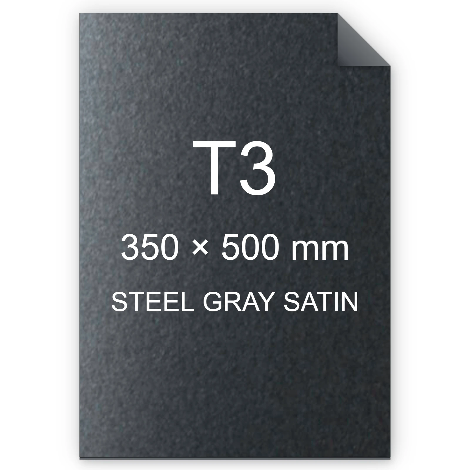 Cartoncino Favini, Majestic Satin, 290 g/m², T3, STEEL GRAY SATIN bra1003t3