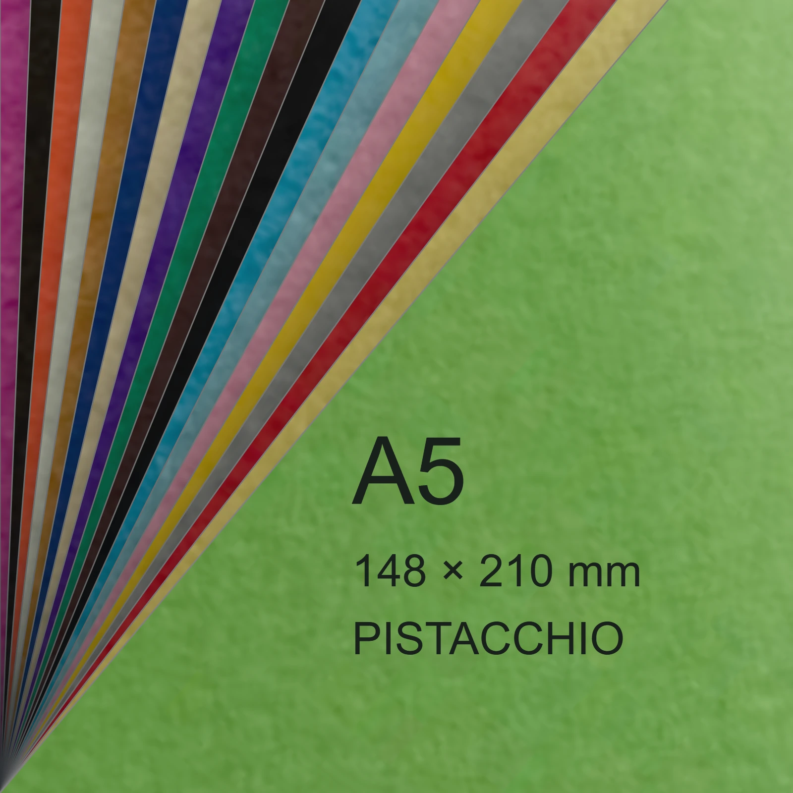 Cartoncino Favini, Prisma Plastificato, 250 g/m², A5, PISTACCHIO bra1326A5 - immagine aggiuntiva