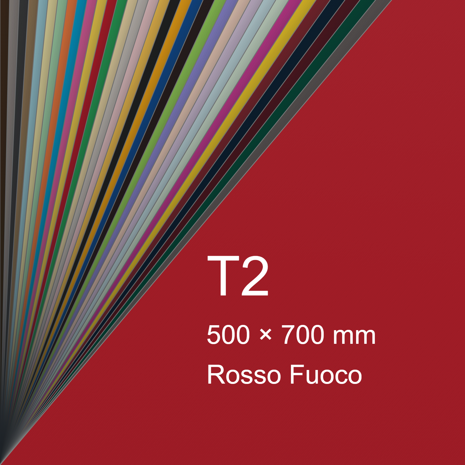 Cartoncino Favini, Burano, 320 g/m², T2, ROSSO FUOCO 79 BRA1203t2 - immagine aggiuntiva